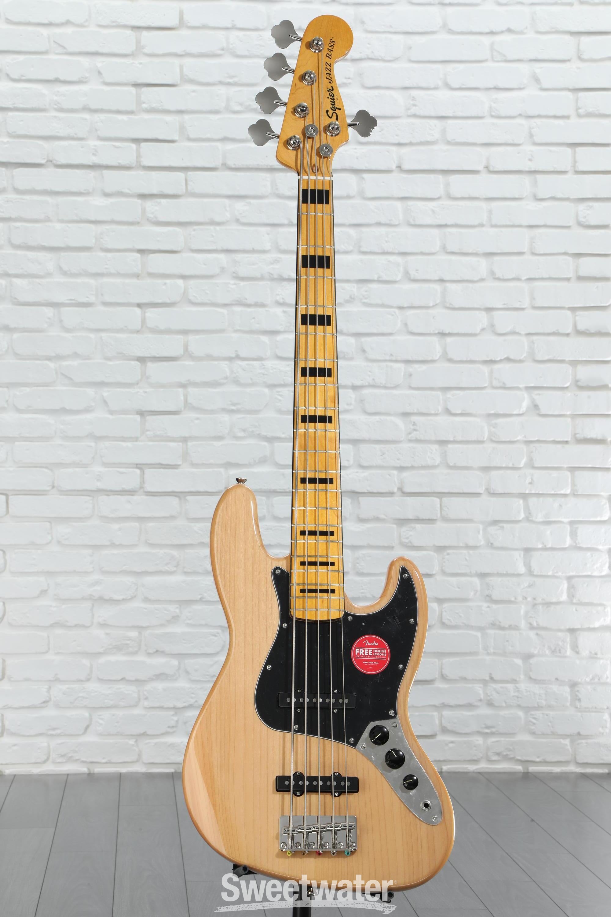 Squier Classic Vibe '70s Jazz Bass V - Black with Maple