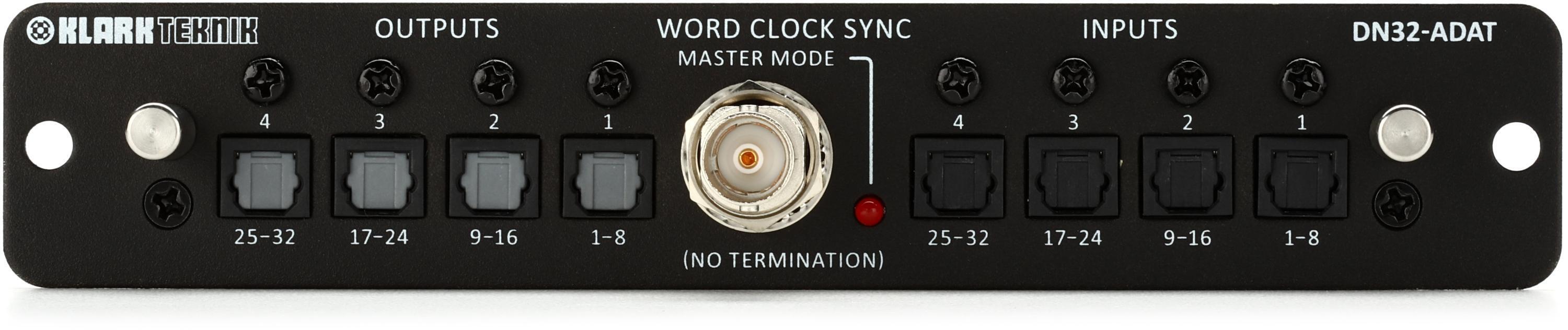 Photo of Klark Teknik DN32-ADAT - ADAT Expansion Module with up to 32 Record/Playback Channels