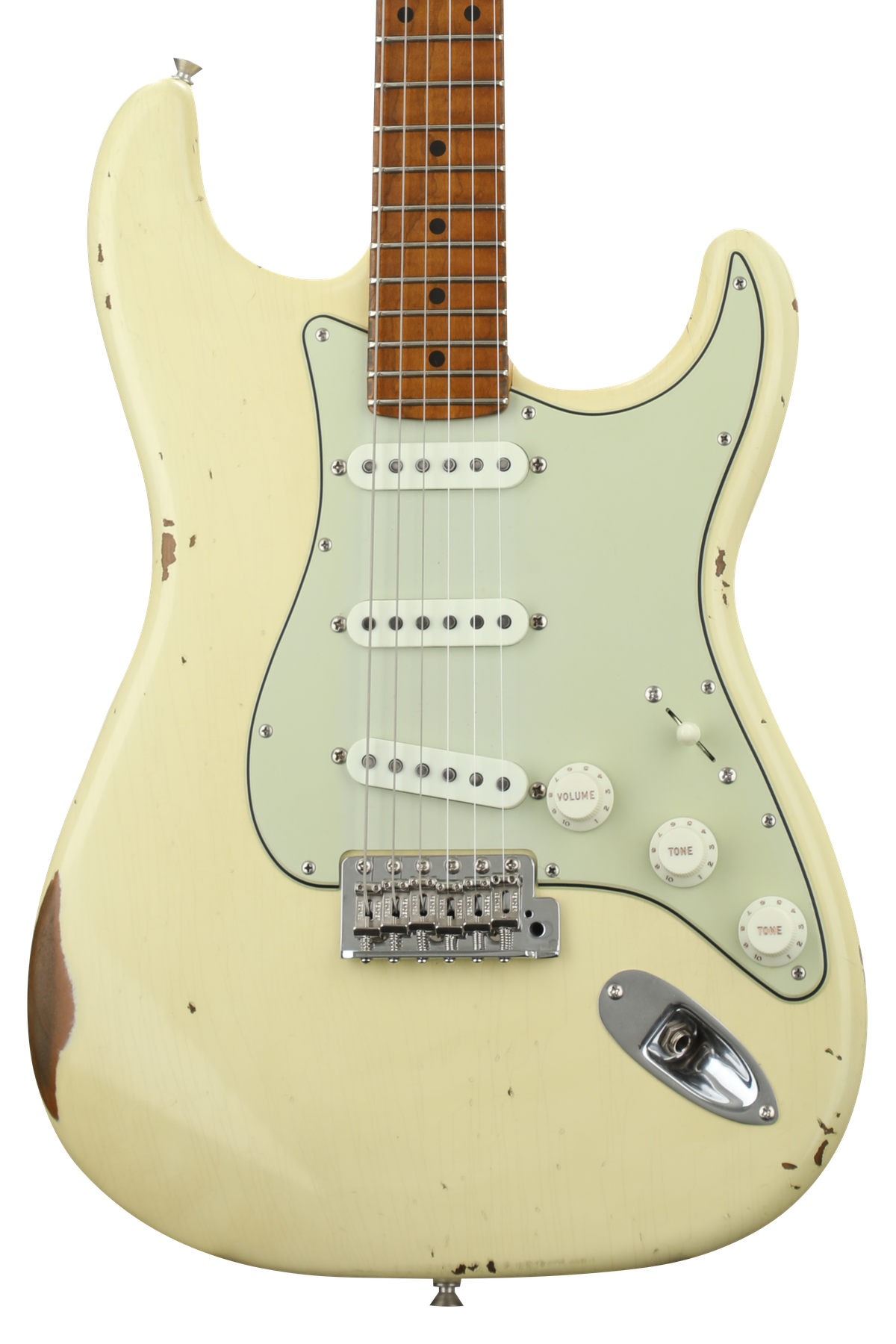 ギター Fender Stratocaster Vintage Relic Fender Custom Shop GT11 Relic Stratocaster - Vintage White