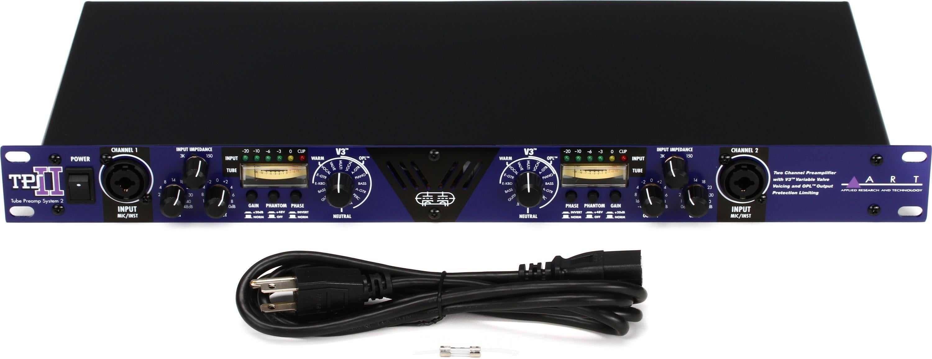 ART TPS II 2-channel Tube Microphone Preamp | Sweetwater