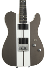 Photo of Schecter USA PT Custom - Charcoal Grey with Racing Stripe