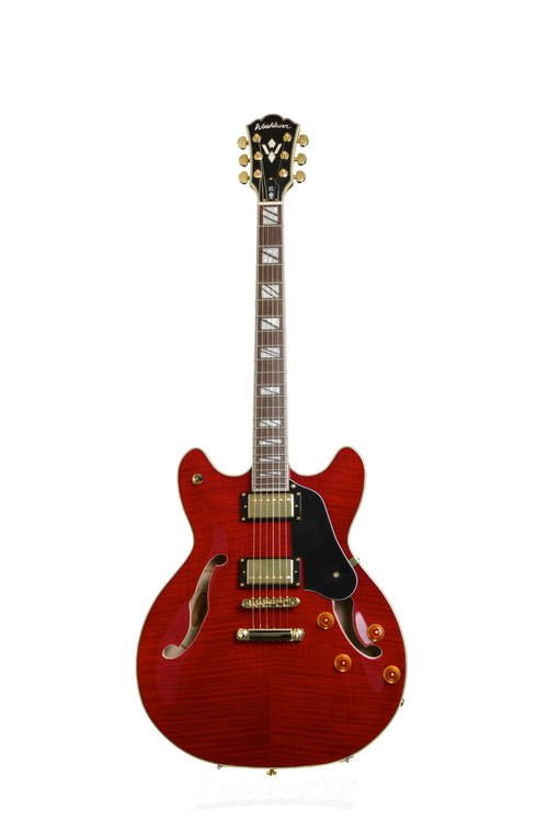 Washburn Hollowbody HB35 Semi-Hollow - Wine Red | Sweetwater