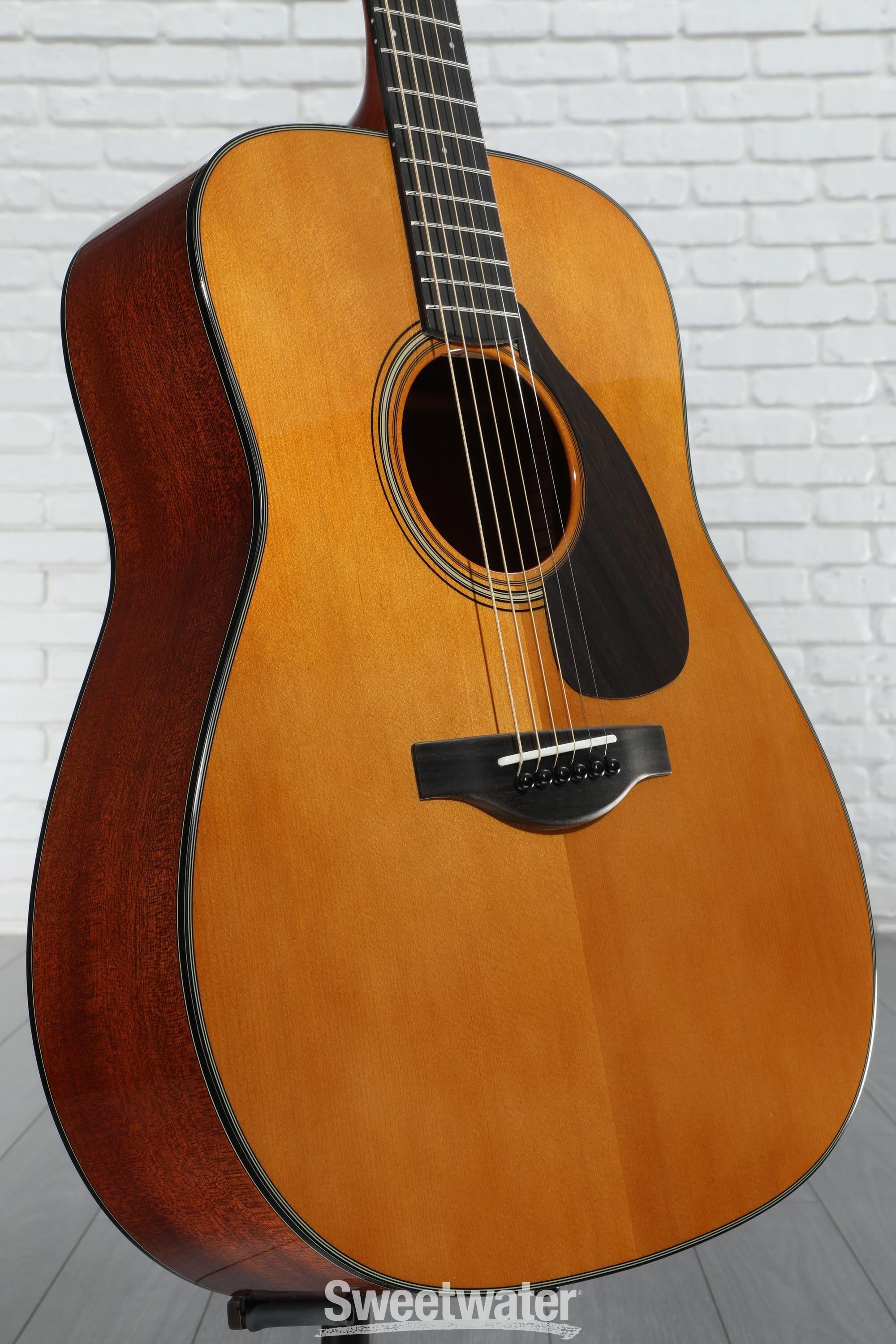 Yamaha FG5 Red Label Acoustic Guitar - Natural | Sweetwater