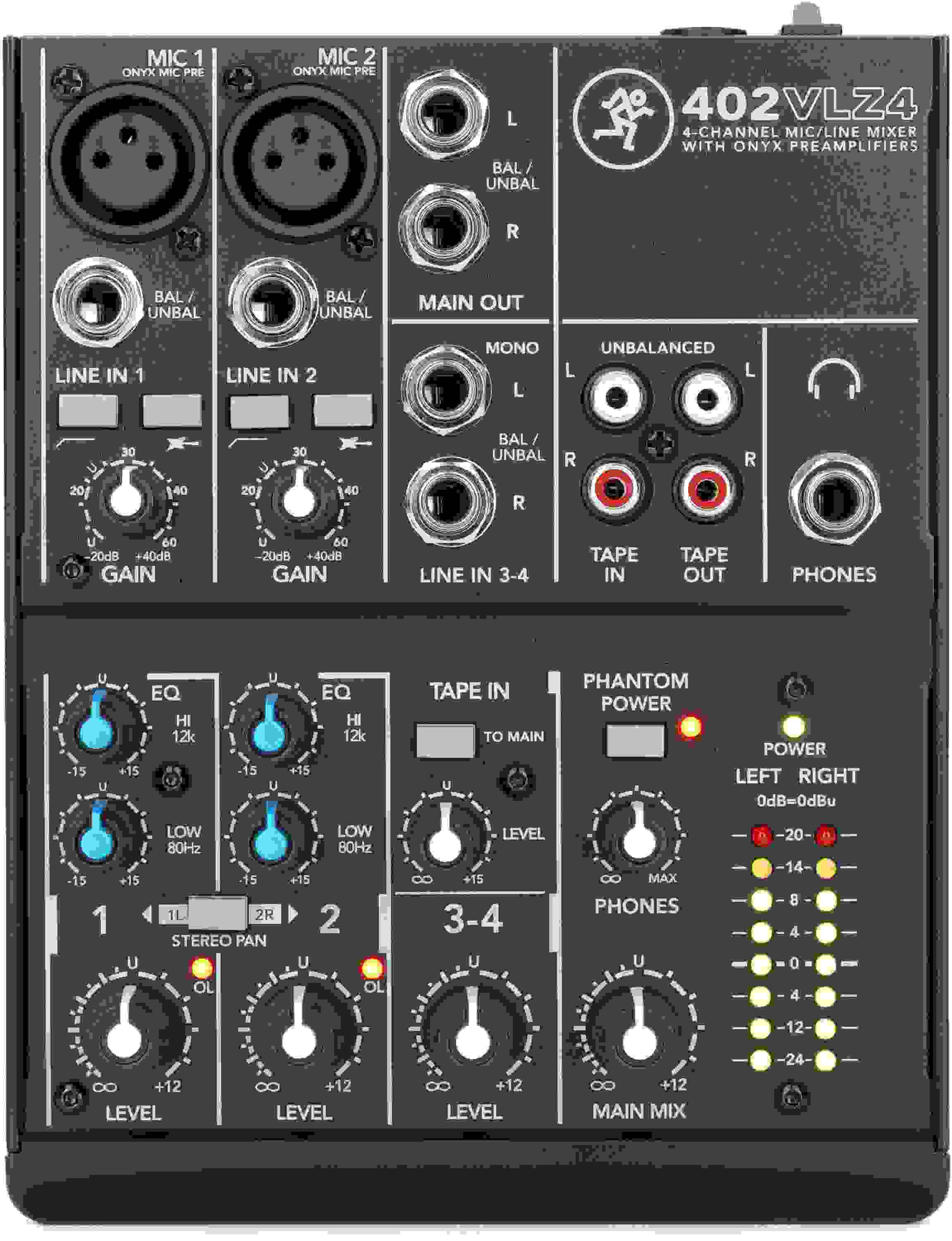 Mackie 402VLZ4 4-channel Compact Analog Mixer