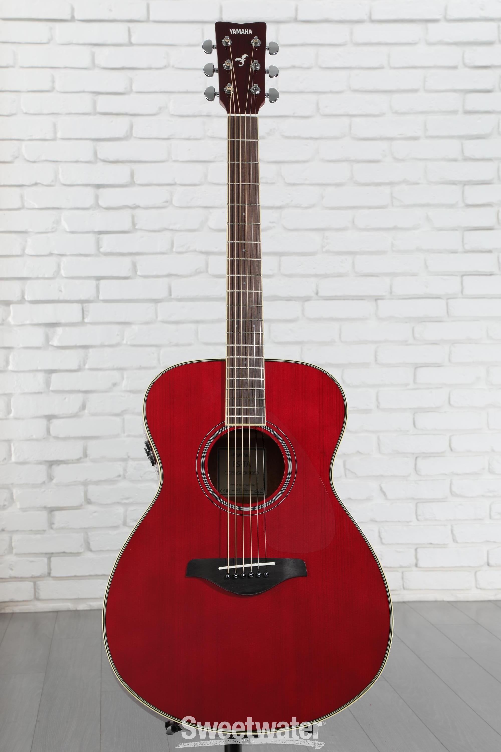 ギター YAMAHA FS-TA RED Yamaha FS-TA TransAcoustic Concert Acoustic-Electric Guitar