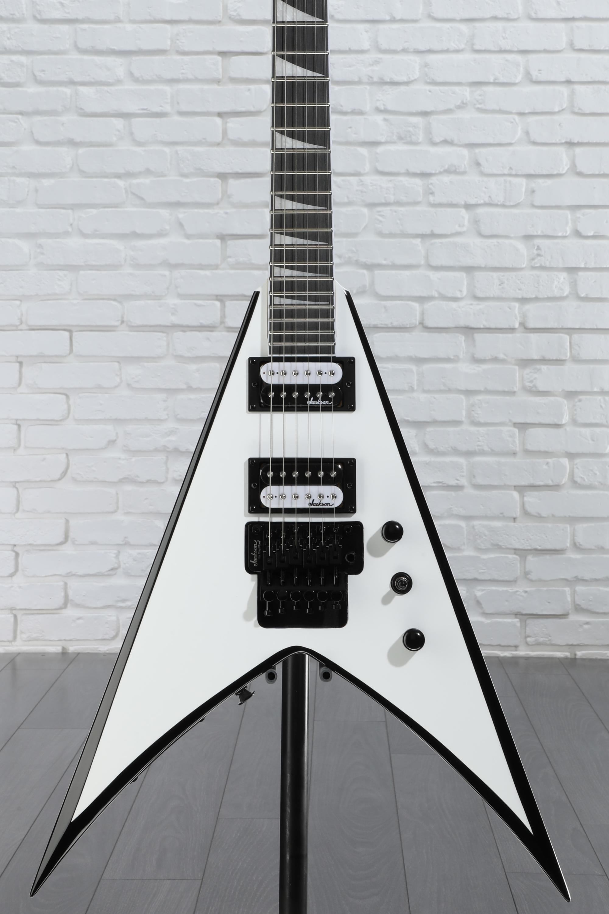 Jackson JS Series King V JS32 - White with Black Bevels