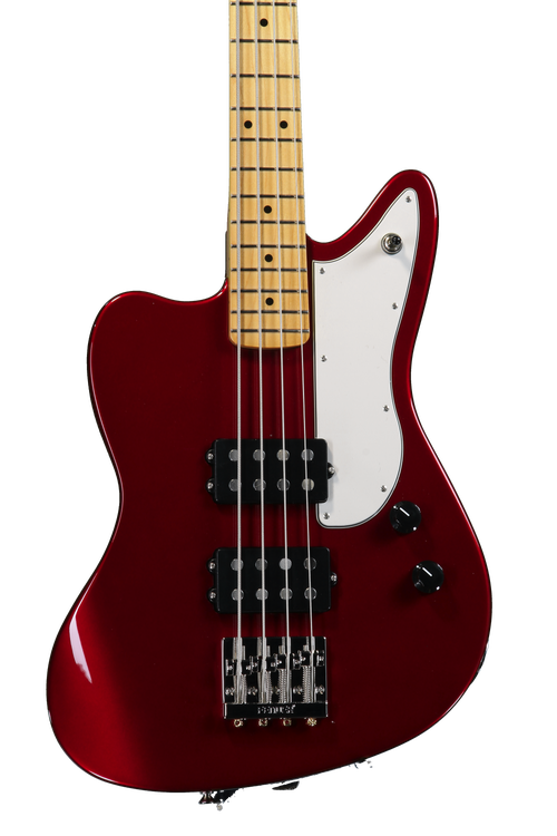 Fender Pawn Shop Reverse Jaguar Bass - Candy Apple Red