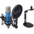 Photo of Rode NT1 Signature Series Condenser Microphone with SM6 Shockmount and DS2 Desktop Stand - Cobalt