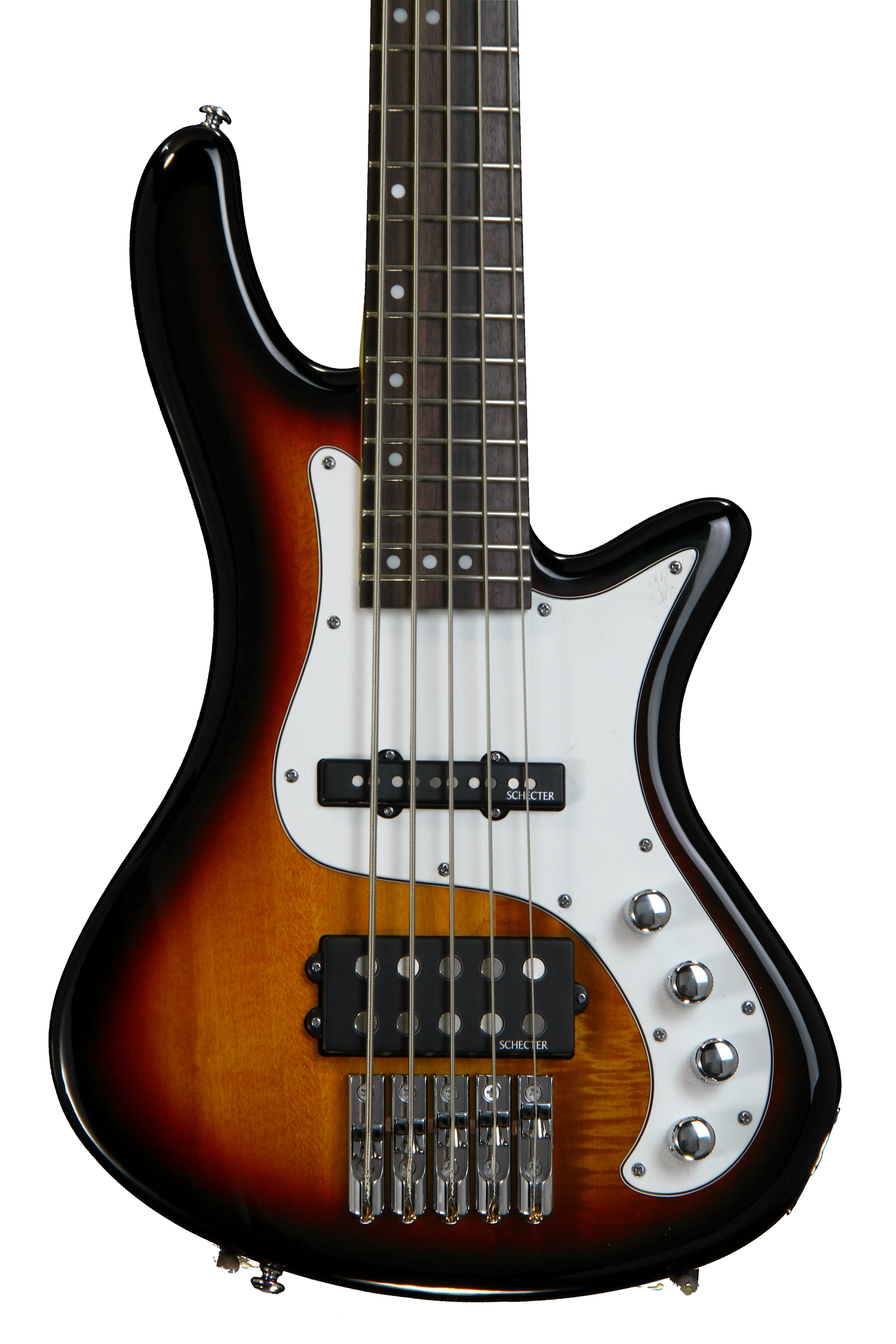 Schecter Stiletto Vintage - 3-tone Sunburst, 5-string | Sweetwater