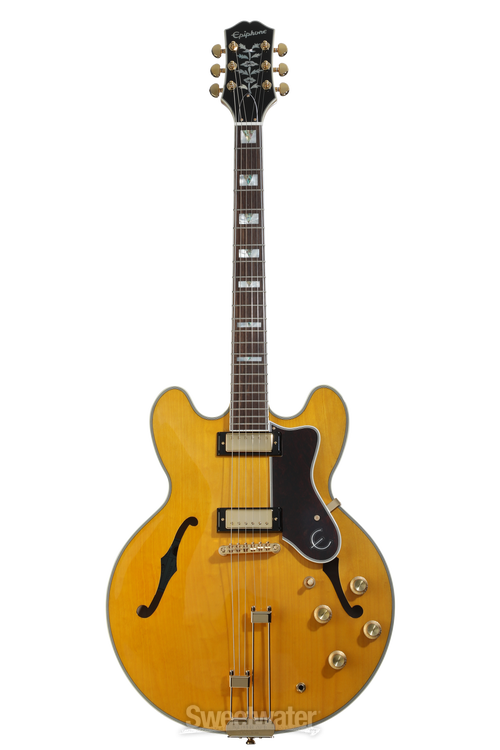 ギター Epiphone Sheraton Epiphone Sheraton Electric Guitar with Frequensator and Premium Gig Ba