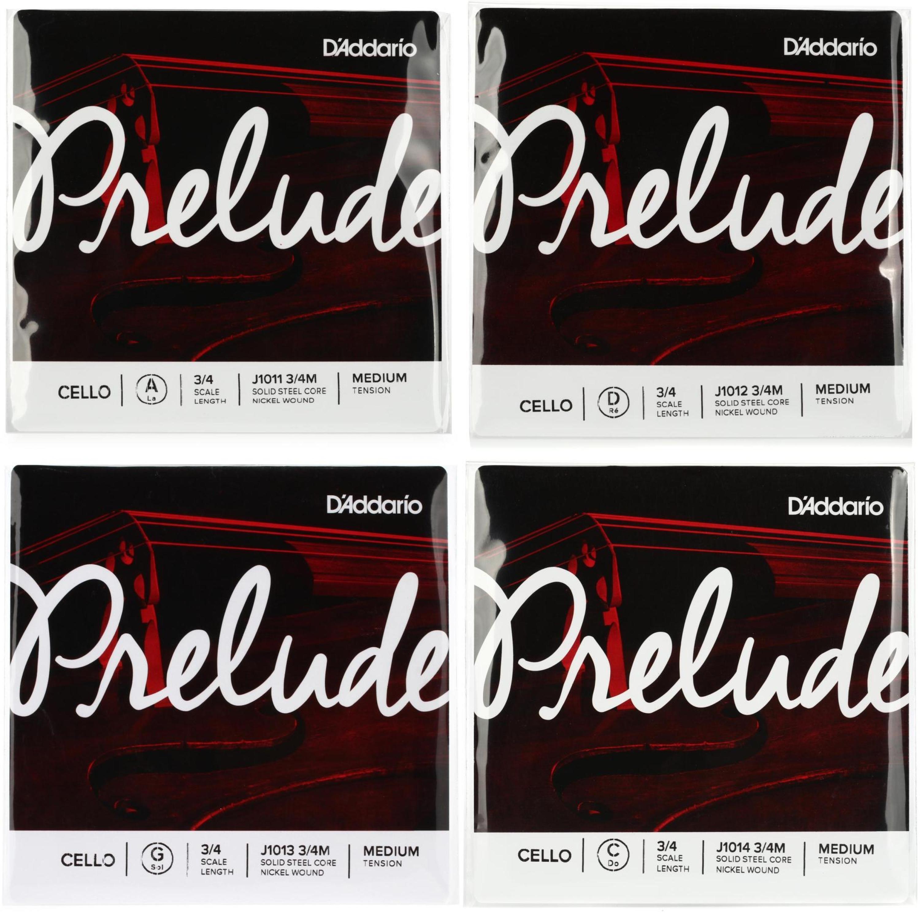 DADDARIO（ダダリオ） J1010 4/4M Prelude チェロ弦セット Medium D\u0027Addario J1010 Prelude Cello 4⁄4 Medium Strings