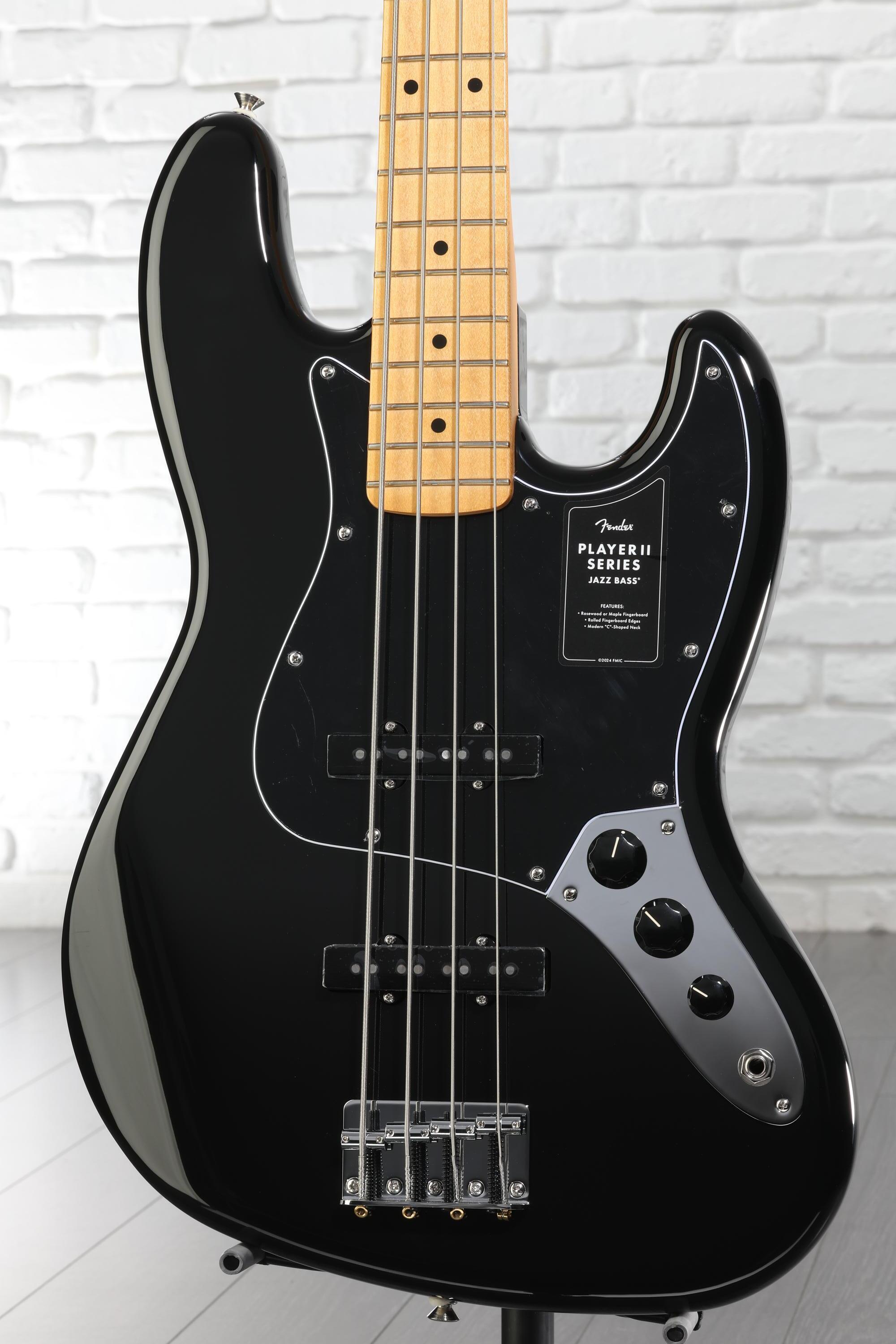 Fender Player II Jazz Bass - Black with Maple Fingerboard | Sweetwater