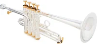 XO 1700RS Professional Series Bb/A Piccolo Trumpet - Rose Brass Bell - Silver Plated