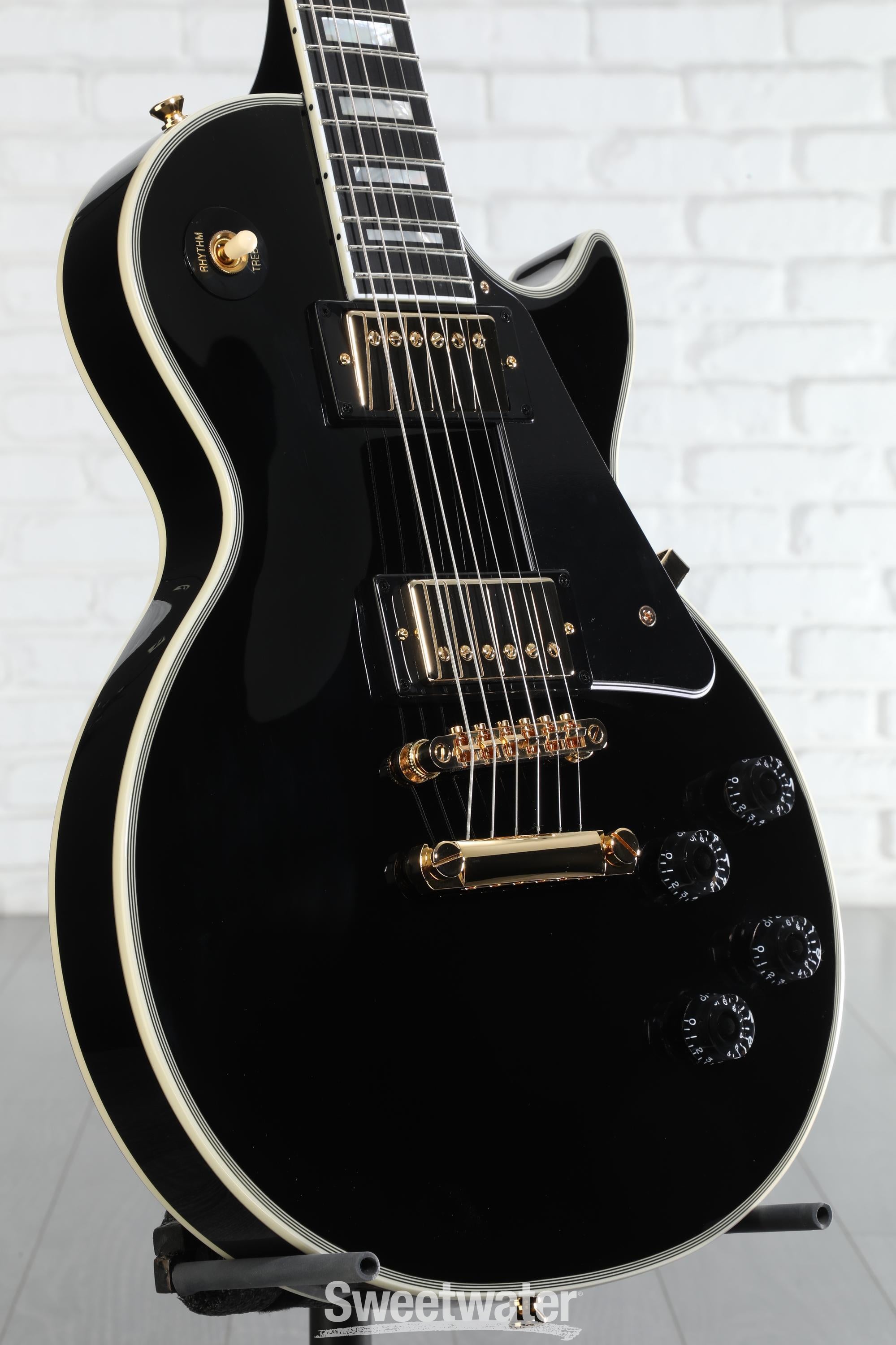 ギター Epiphone Les Paul Custom Gibson Custom Epiphone Les Paul Custom Electric Guitar - Ebony | Sweetwater