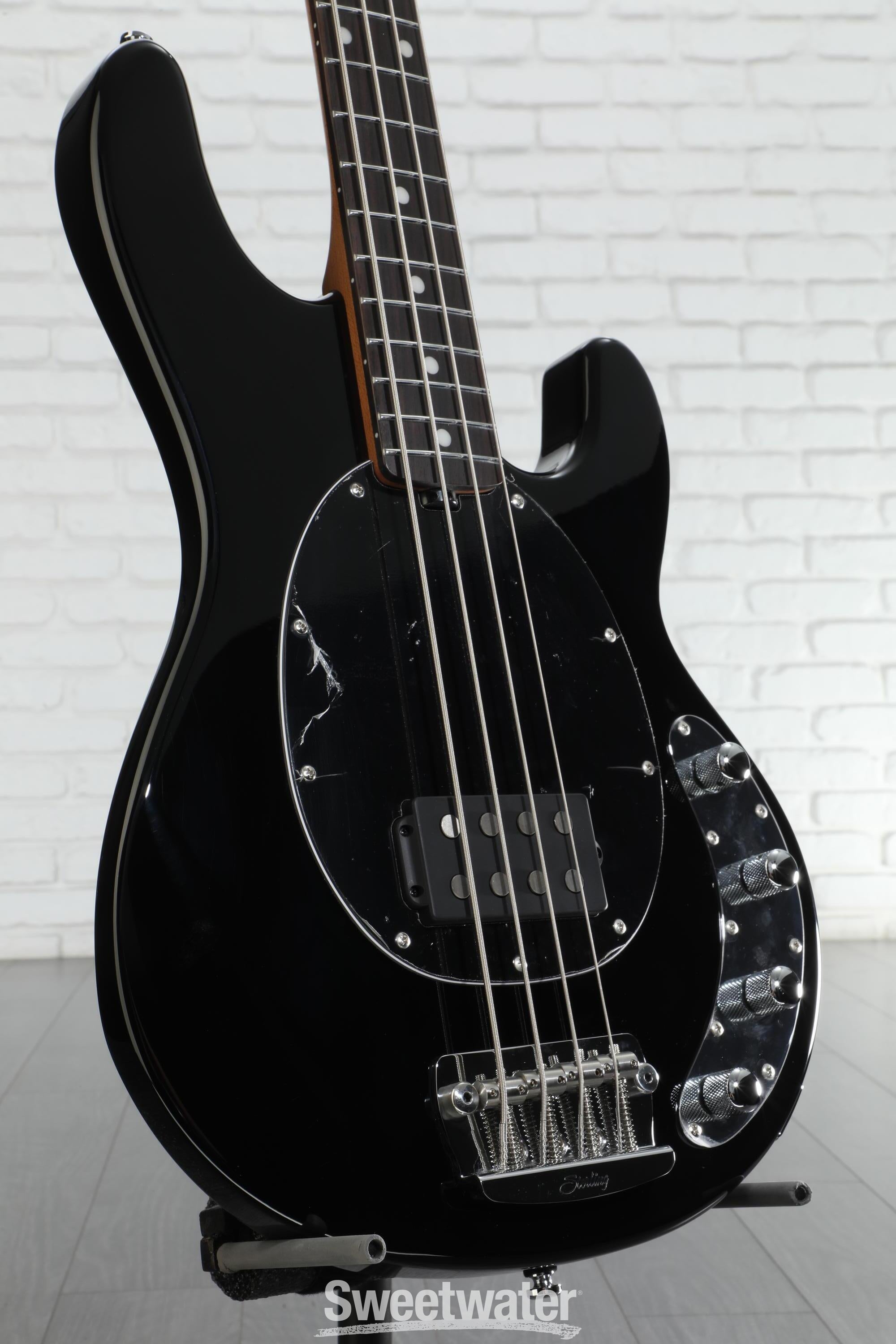 ベース Sterling by Music Man RAY34 Black MH Sterling By Music Man StingRay RAY34 Bass Guitar - Black