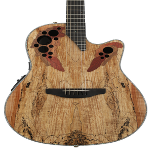 Ovation Celebrity Elite Plus CE44P-SM Mid-Depth Acoustic-Electric Guitar -  Natural Spalted Maple