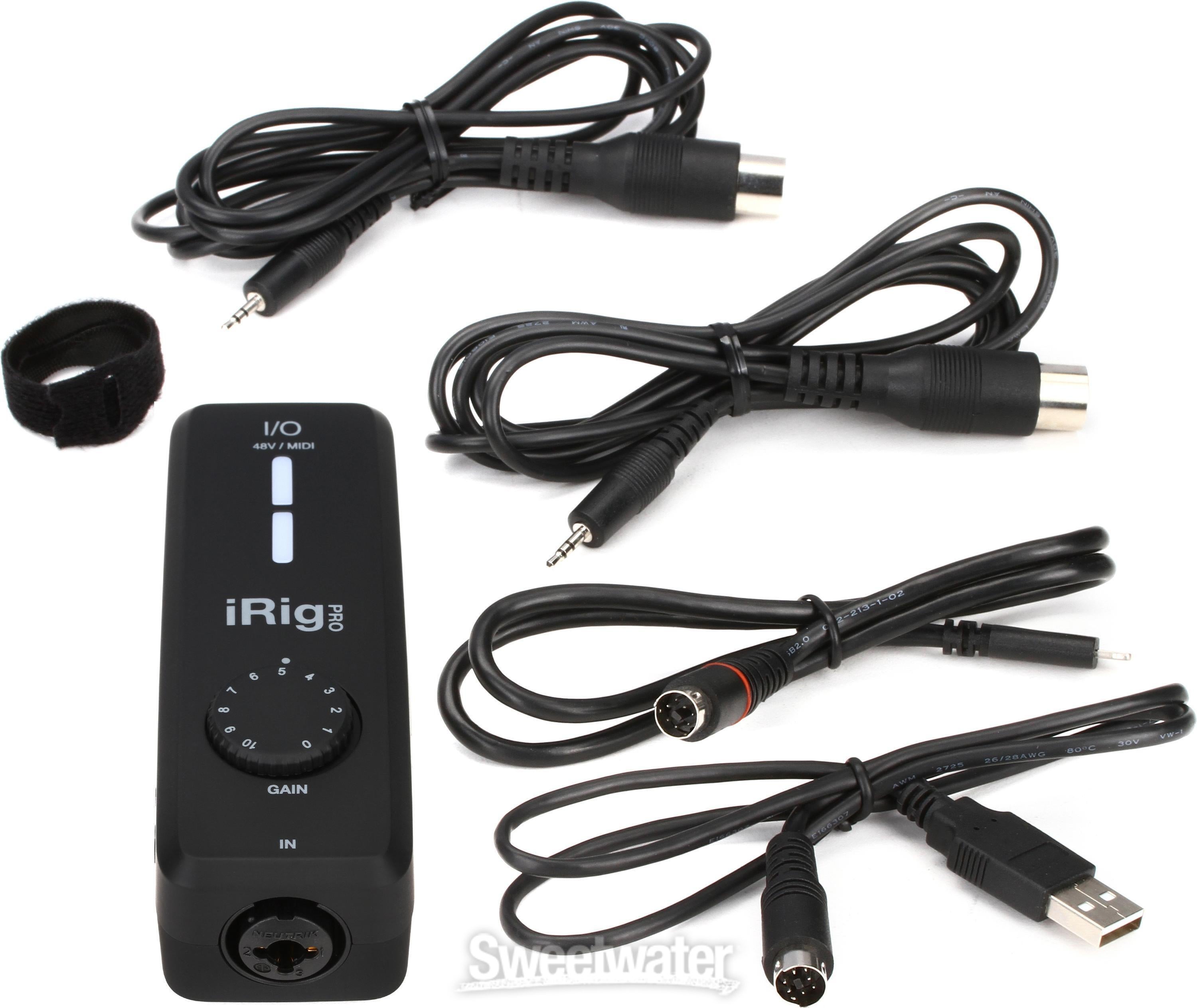 IK Multimedia iRig Pro I/O USB Audio Interface for iOS, Android