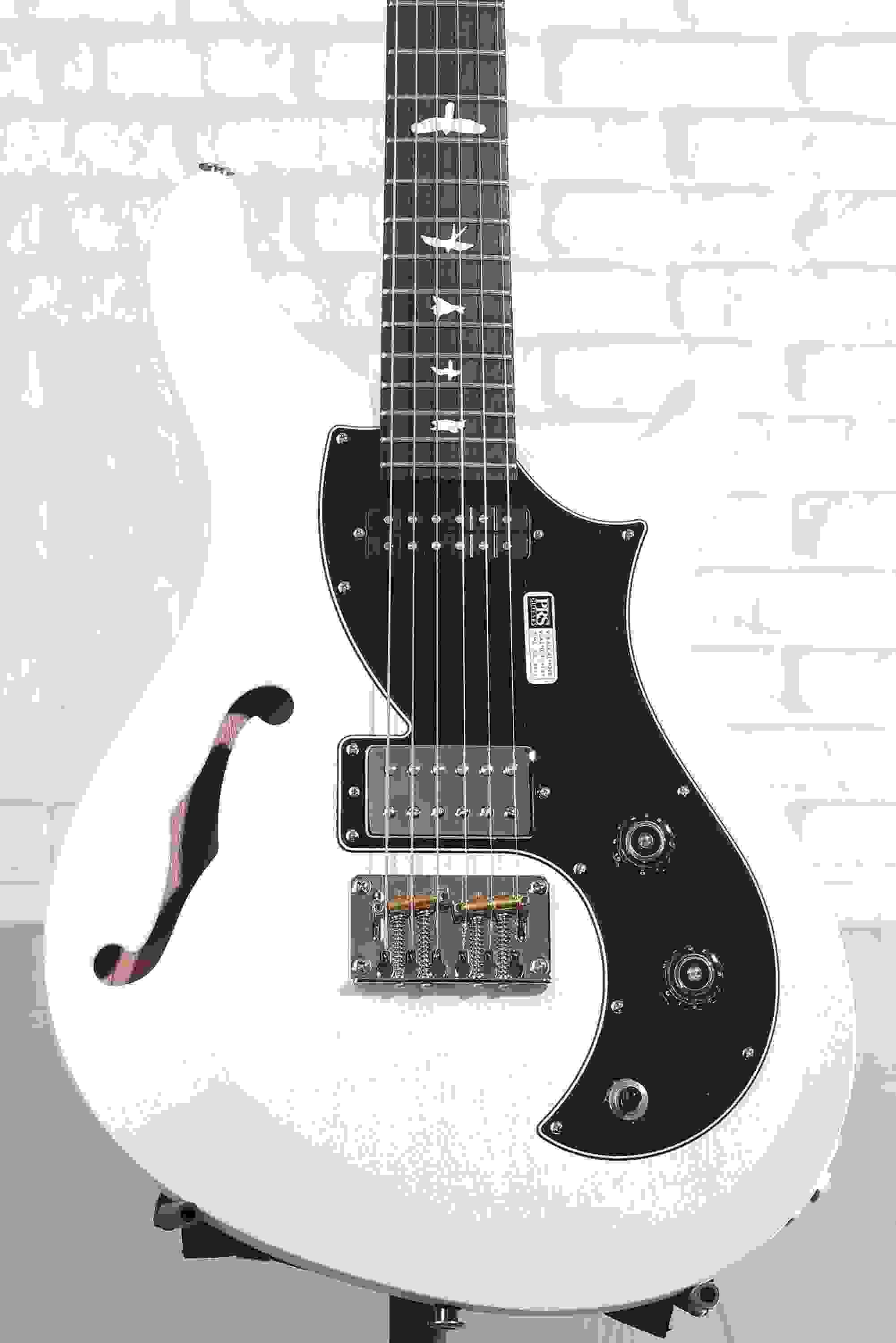 PRS S2 Vela Semi-Hollow Satin Electric Guitar - Pearl White