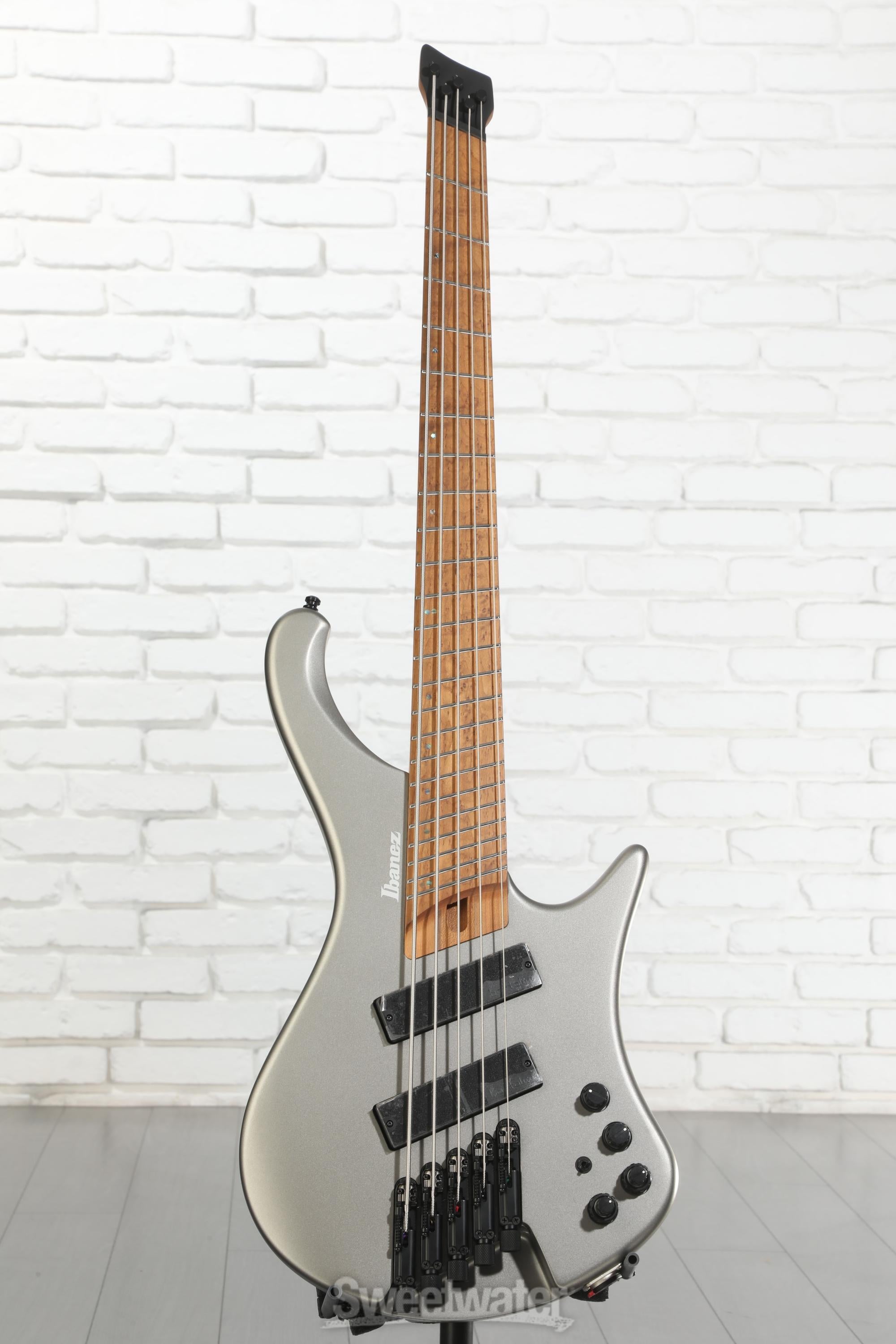 Ibanez Bass Workshop EHB1005SMS Bass Guitar - Metallic Gray Matte