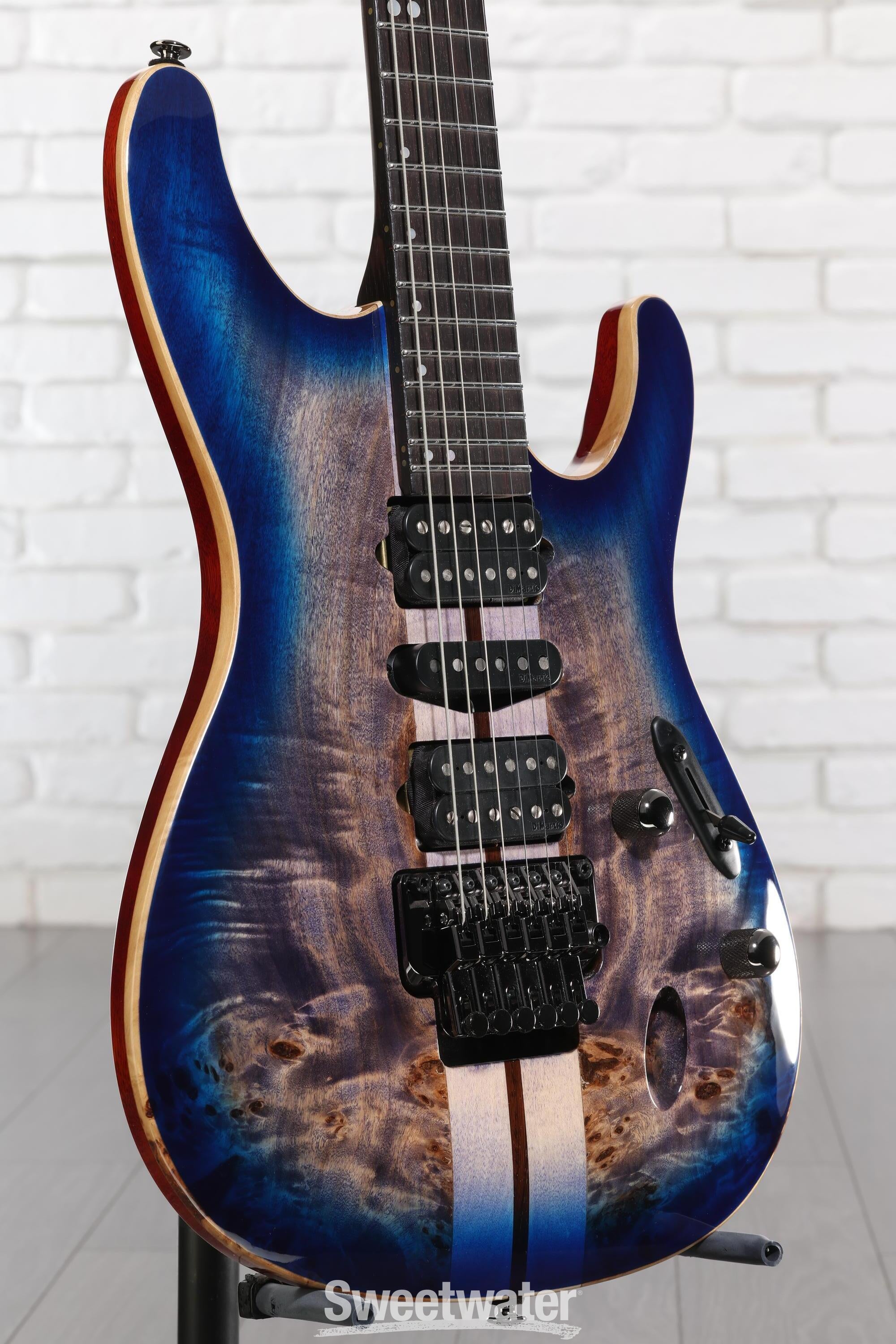 Photo of Ibanez Premium S1070PBZ Electric Guitar - Cerulean Blue Burst