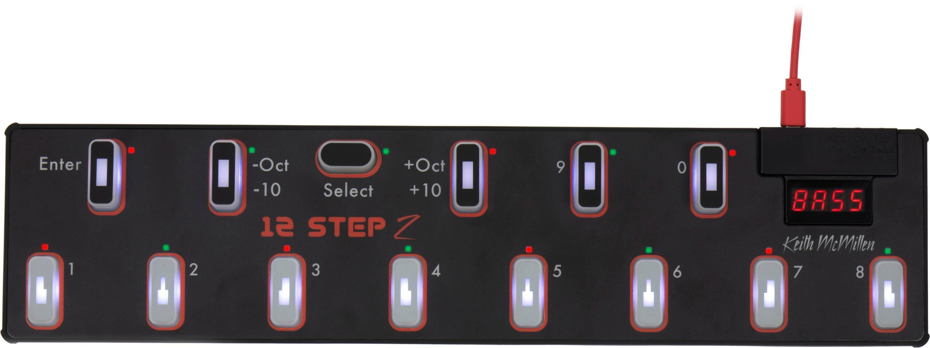 Keith McMillen Instruments 12 Step2 USB MIDI Bass Pedal Foot Controller
