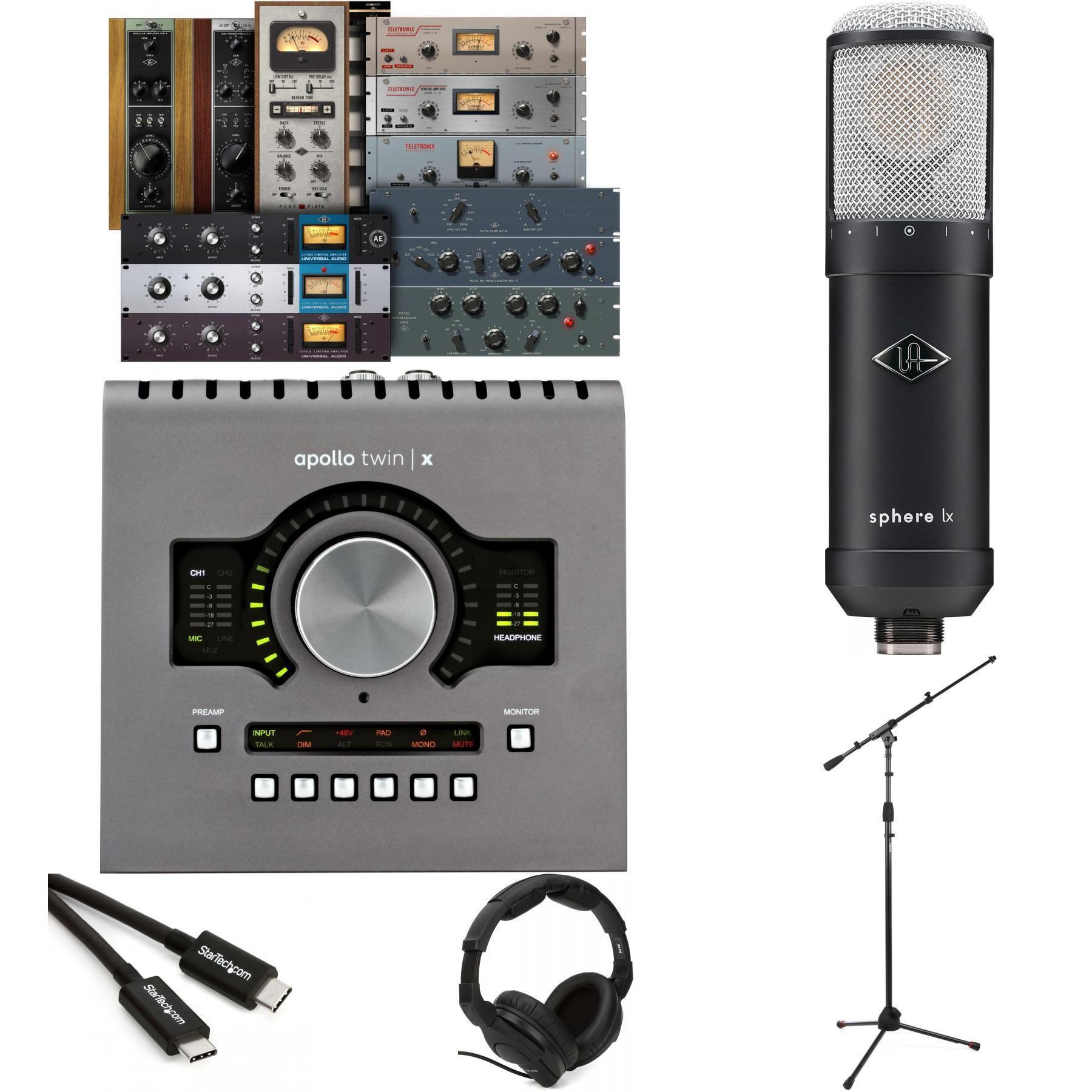 Universal Audio Apollo Twin X QUAD Heritage Edition and Sphere LX Recording  Bundle