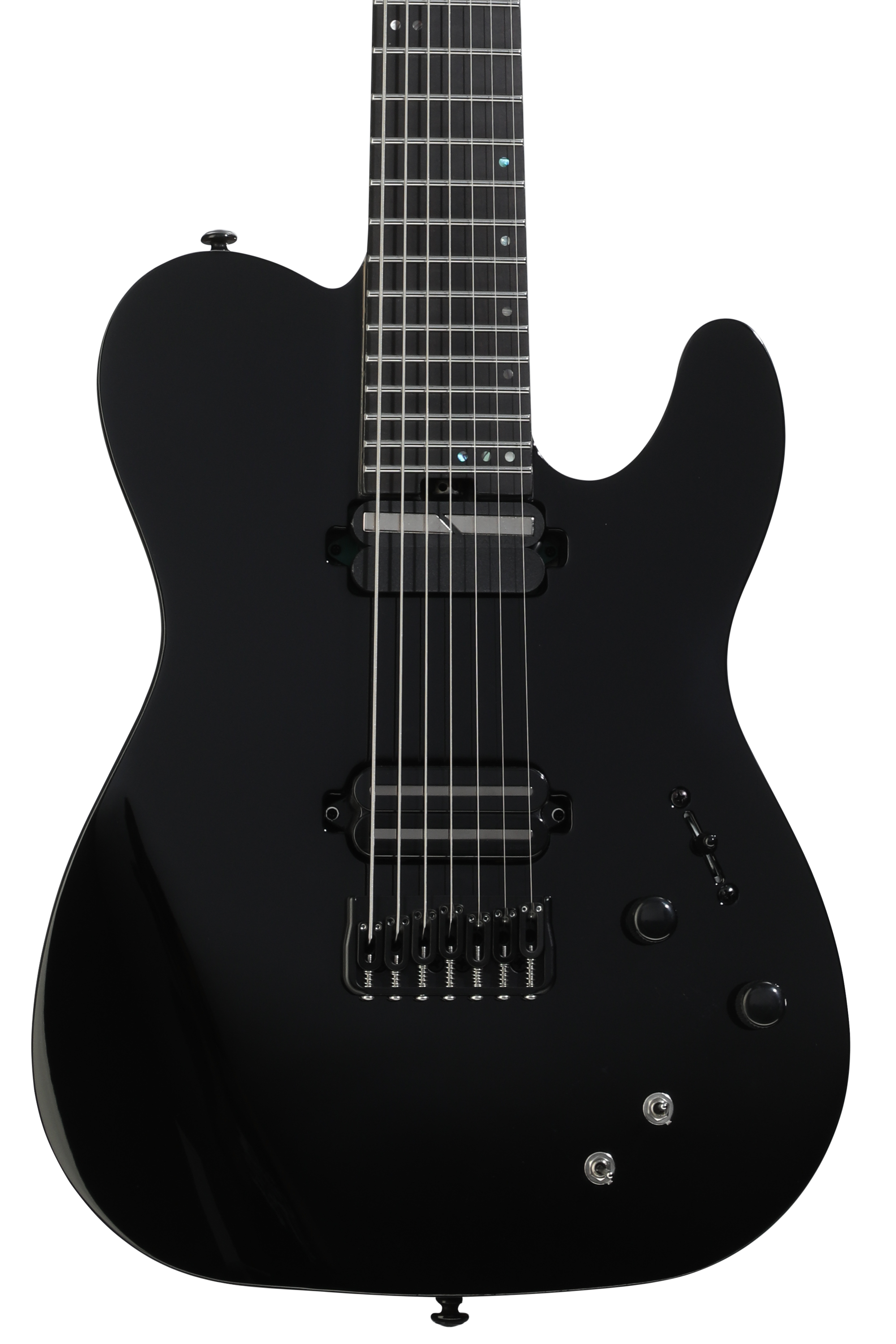 Schecter PT 7 SLS Elite 7-string Baritone Electric Guitar - Gloss Black, Sweetwater Exclusive