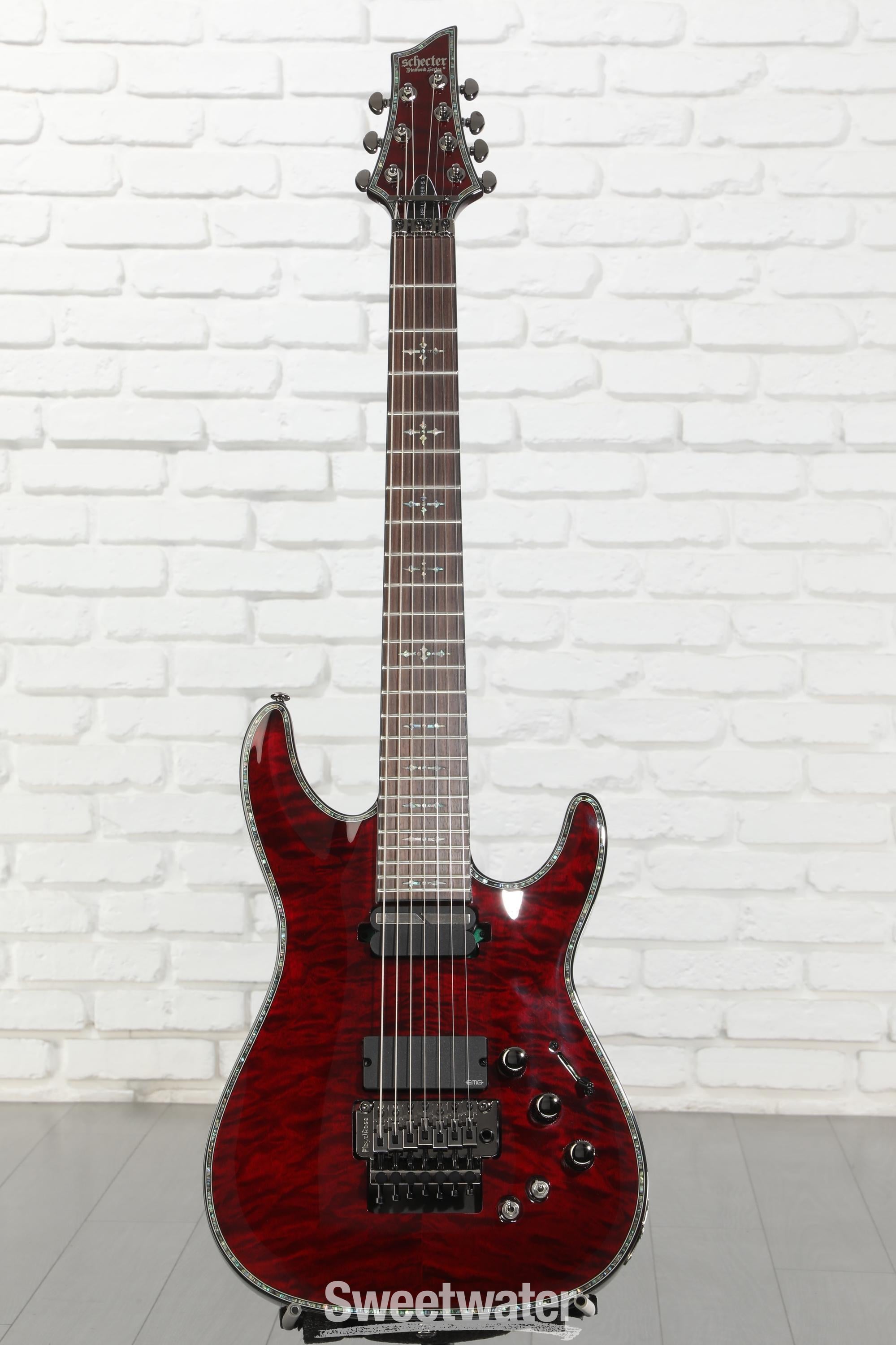 Schecter AD-C-7-HR (Black Cherry) 7弦 Schecter Hellraiser C-7 FR-S Electric Guitar - Black Cherry