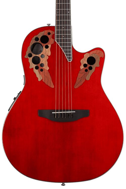 Ovation Celebrity Elite Super Shallow - Ruby Red Reviews | Sweetwater