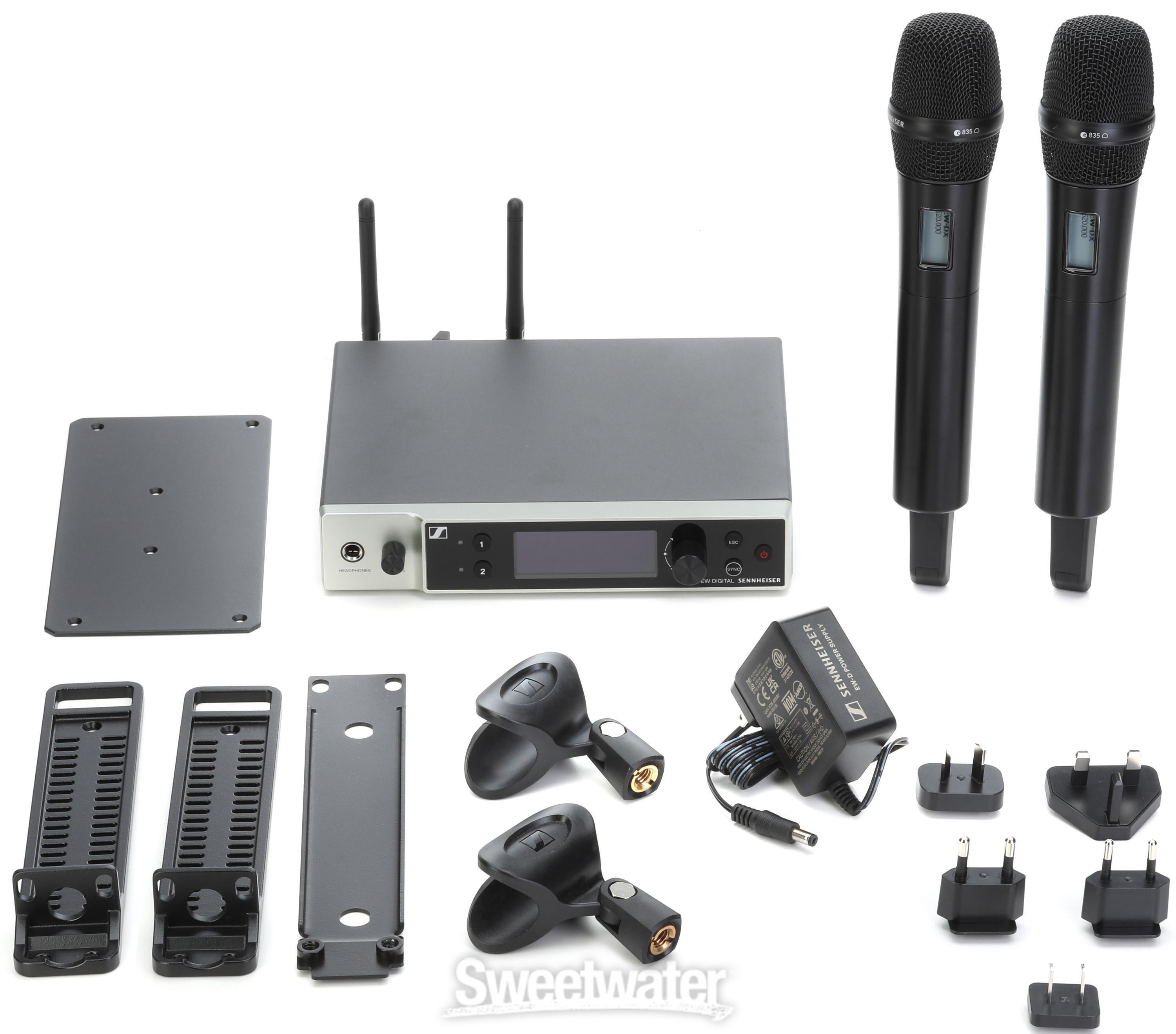 Sennheiser EW-DX 835-S Set Dual Handheld Microphone System - R1-9