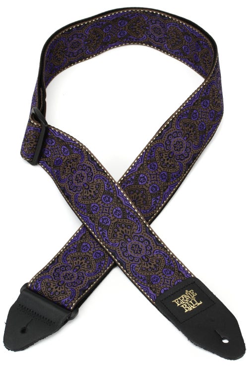 Guitar Belt Strap - Malaga - Purple & Black – Tourance