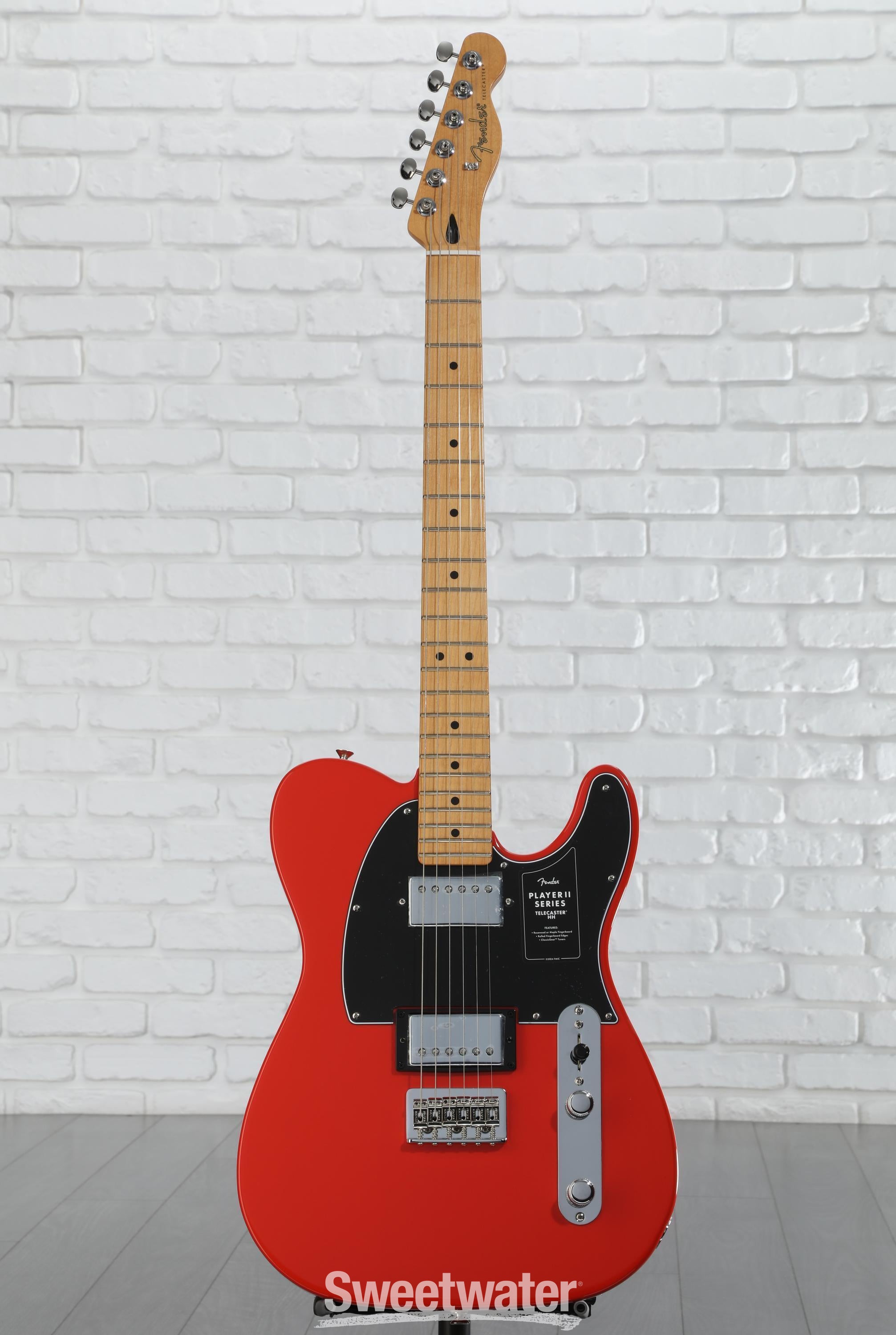 テレキャスFender Player II Telecaster HH RED Fender Player II Telecaster HH Electric Guitar - Coral Red with