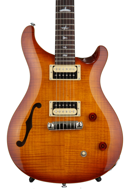 PRS SE Custom 22 Semi-hollow - Vintage Sunburst | Sweetwater PRS SE Custom 22 Semi-hollow - Vintage Sunburst | Sweetwater