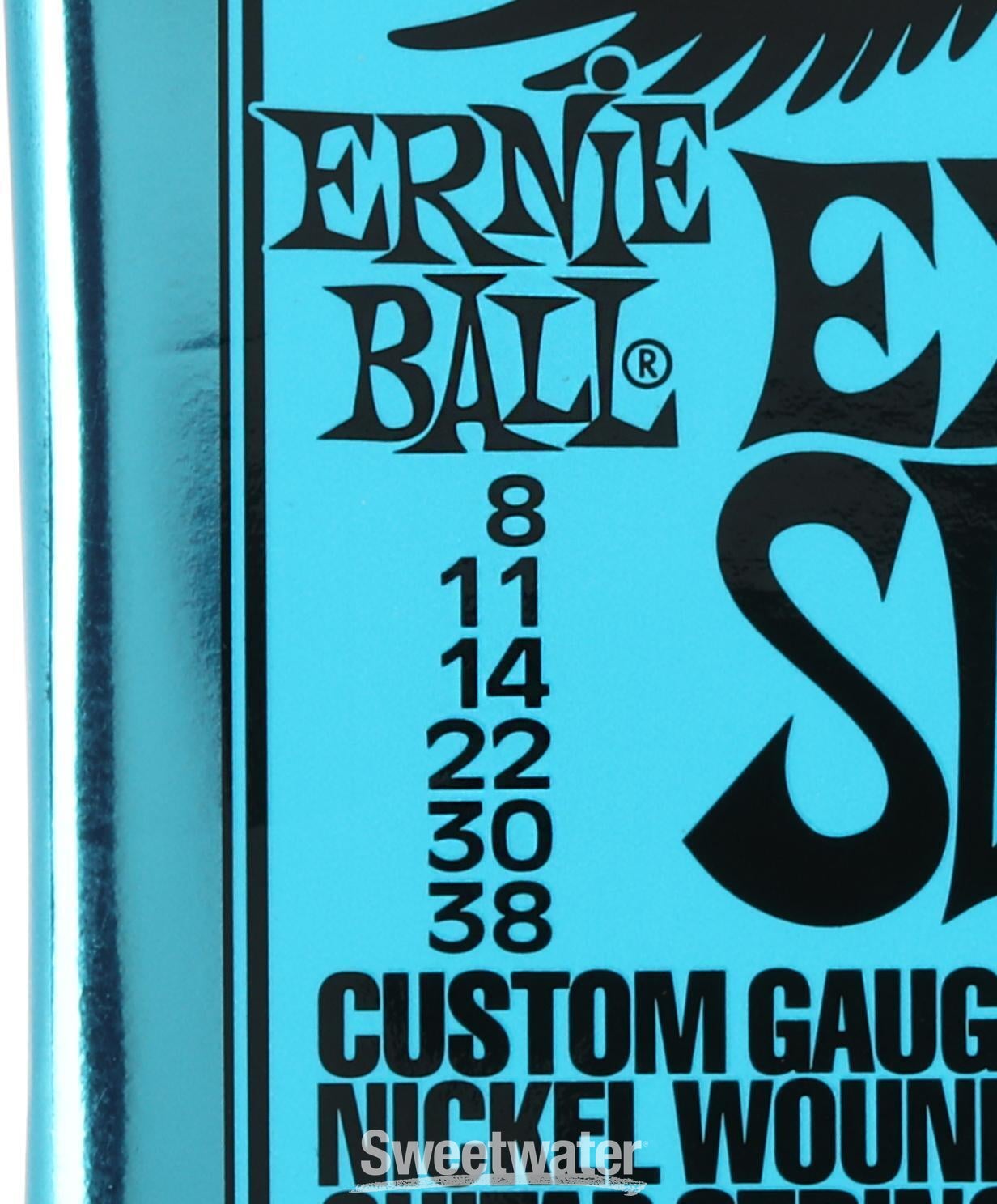 Ernie Ball 2225 Extra Slinky Nickel Wound Electric Guitar Strings -  .008-.038