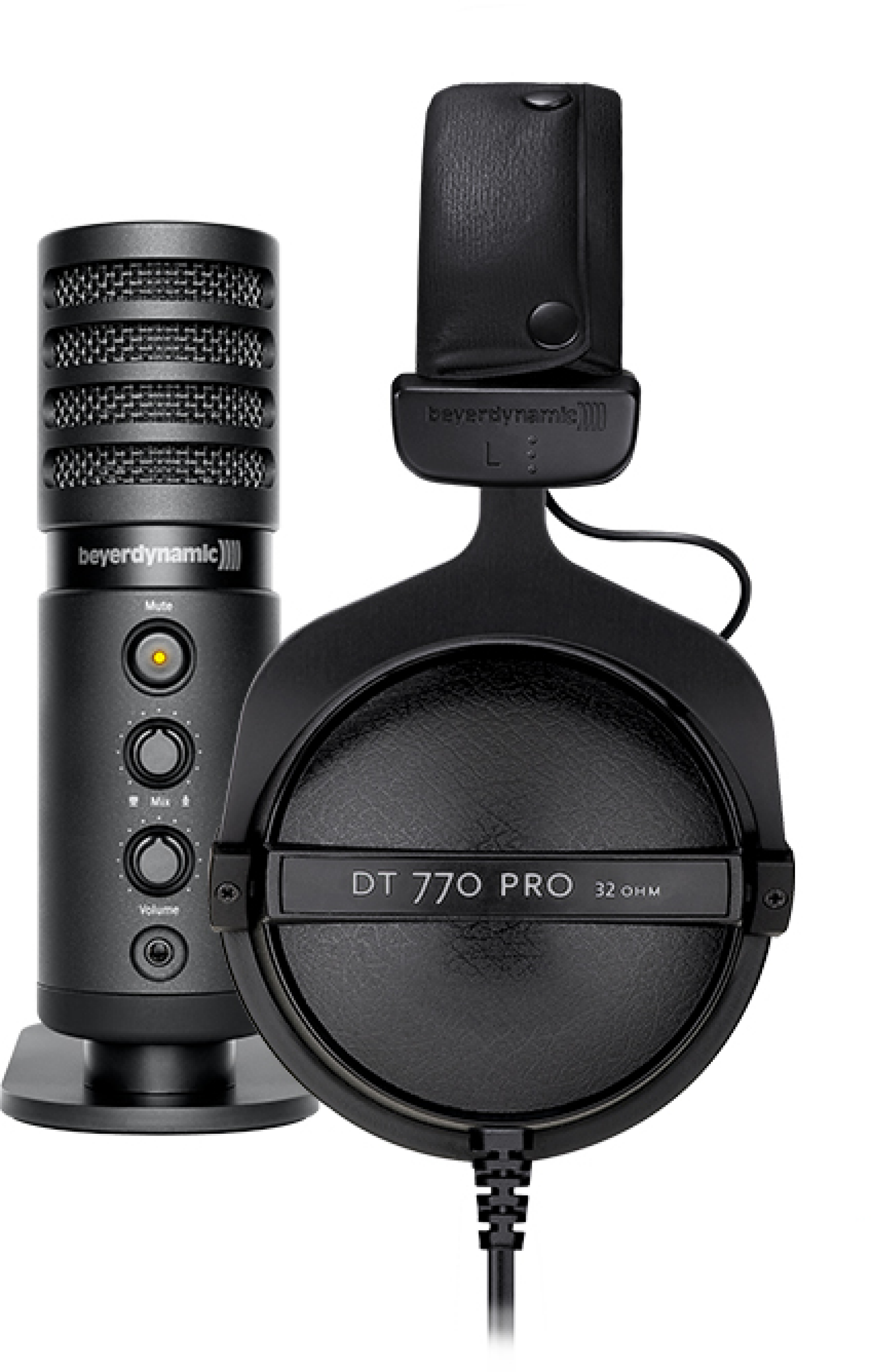 Beyerdynamic Creator Pro - DT 770 Pro Headphones with Fox USB Microphone