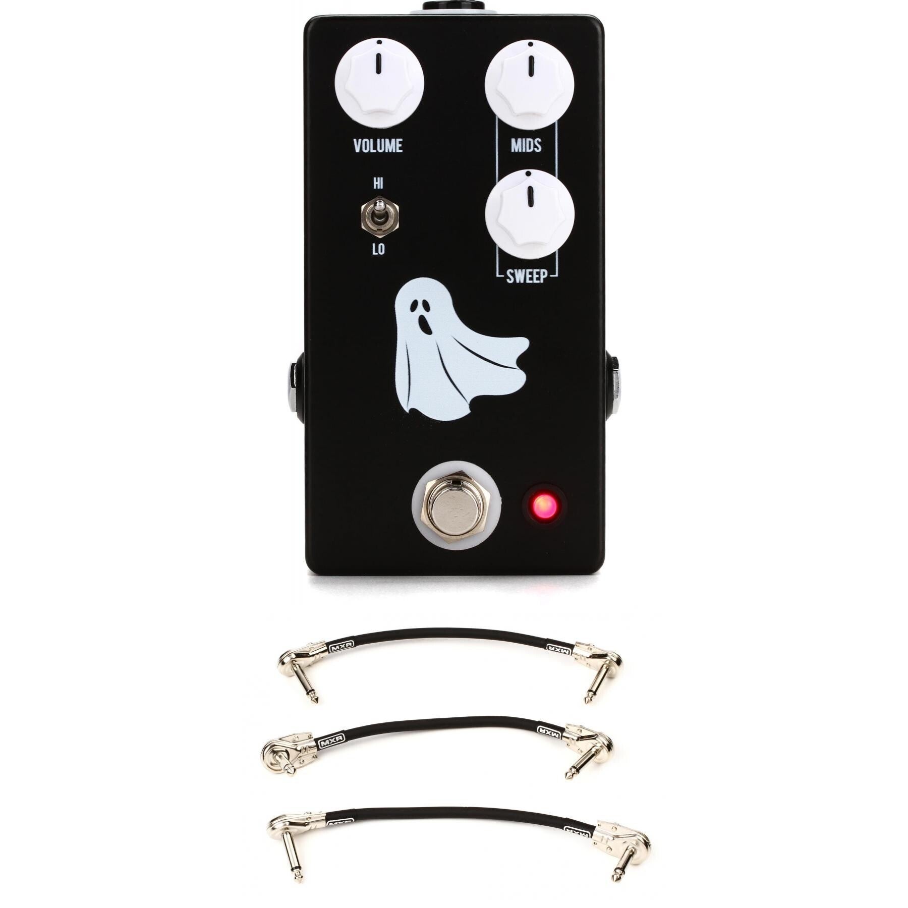 JHS Haunting Mids EQ and Mid-boost Pedal with Patch Cables 