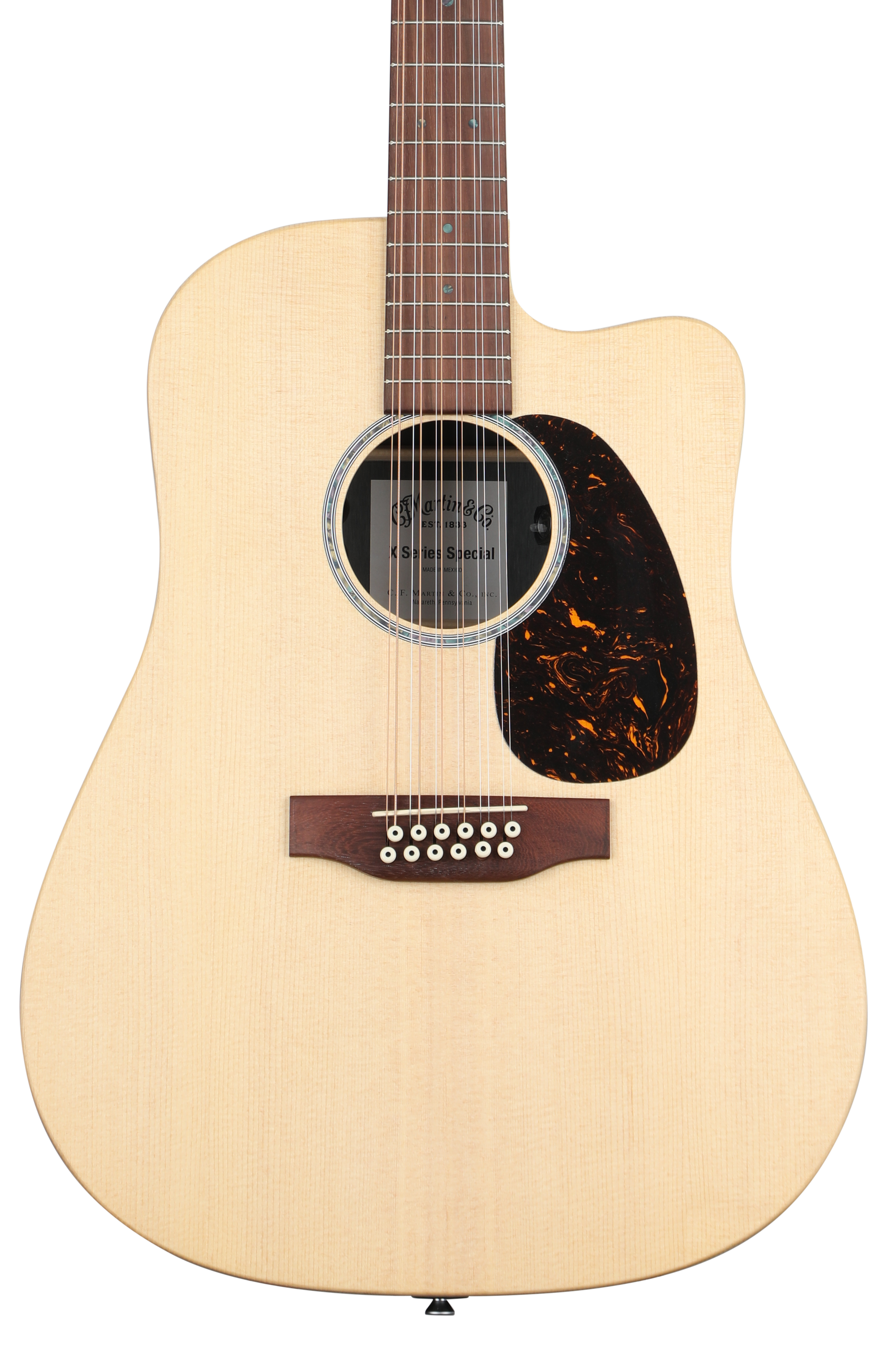 Martin D-X2E 12-string Dreadnought Left-Handed Acoustic-electric