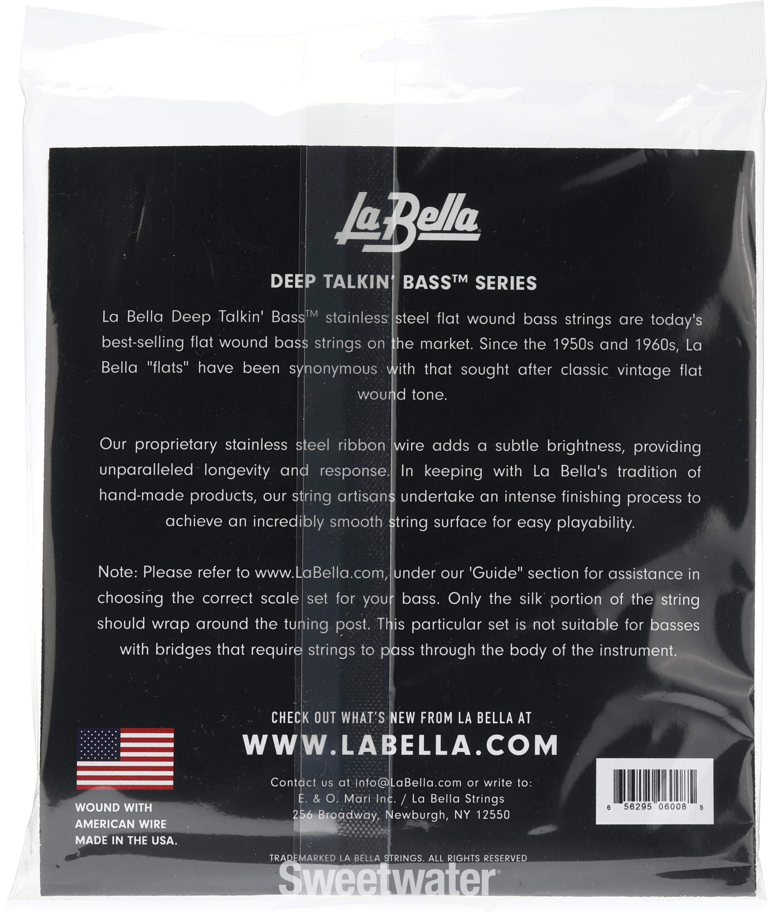 La Bella 760FS Deep Talkin' Bass Flatwound Bass Guitar Strings