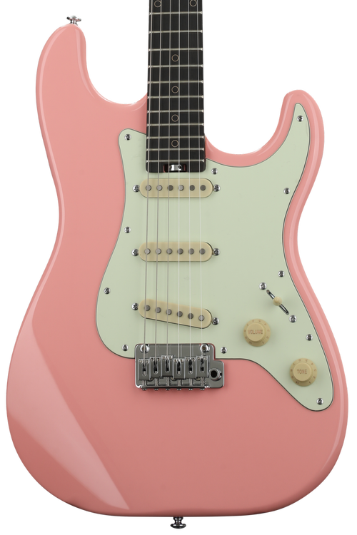 Schecter on sale guitar pink