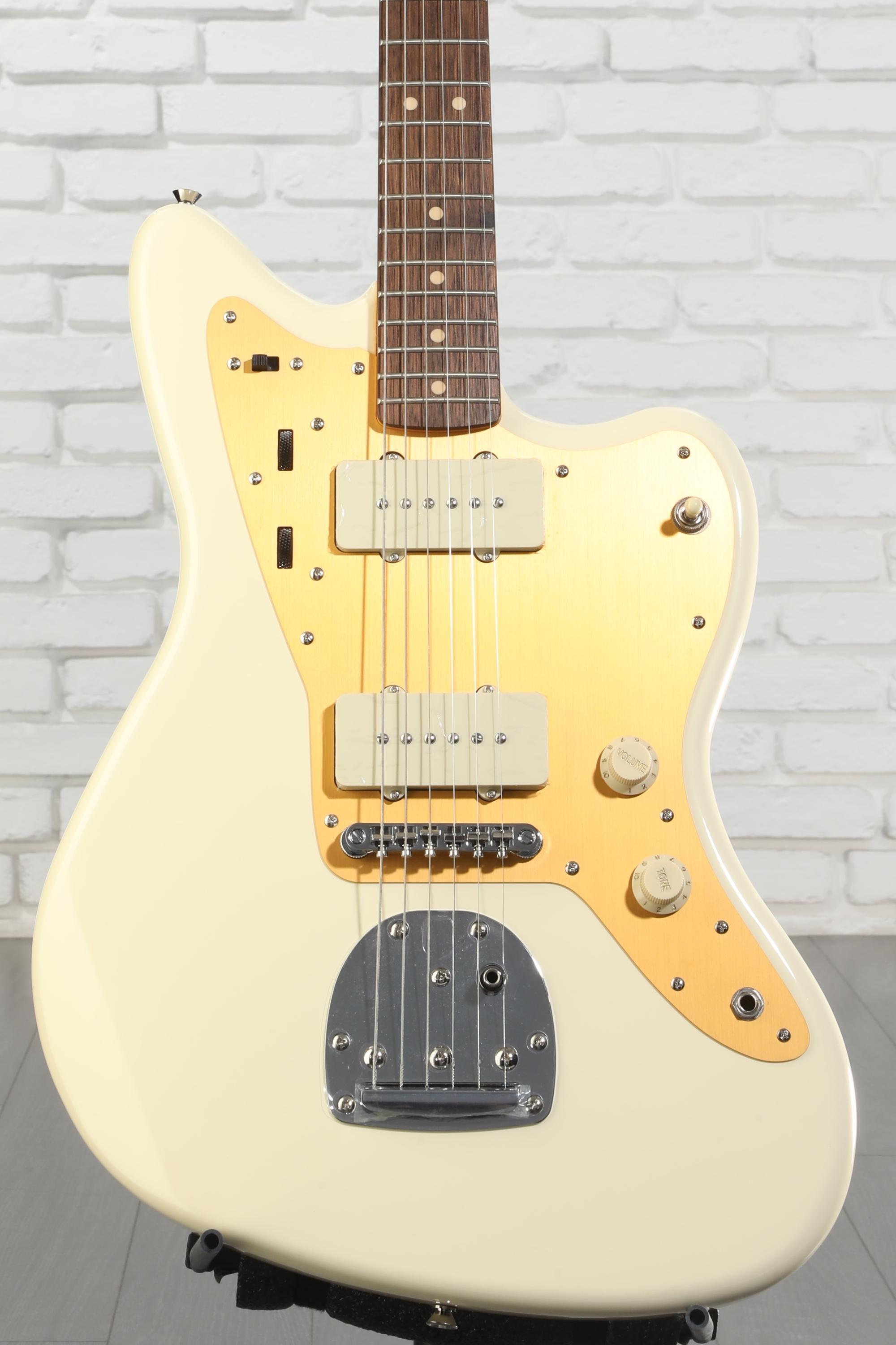 Squier J Mascis Signature Jazzmaster - Vintage White with Indian
