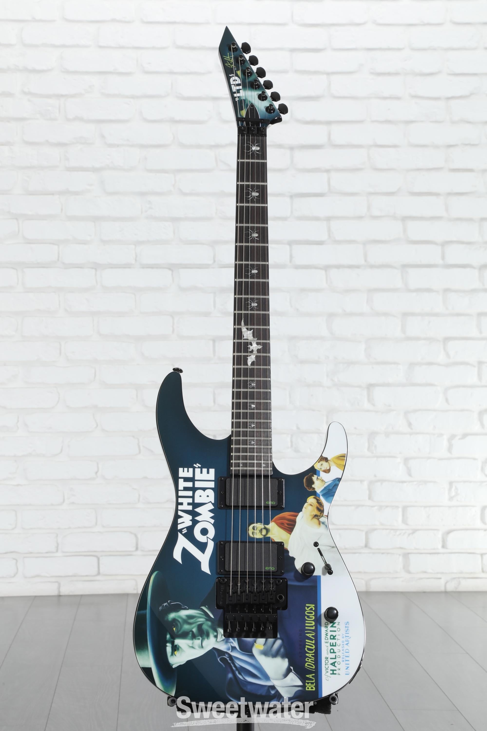ESP LTD Kirk Hammett Signature KH-WZ White Zombie Electric Guitar