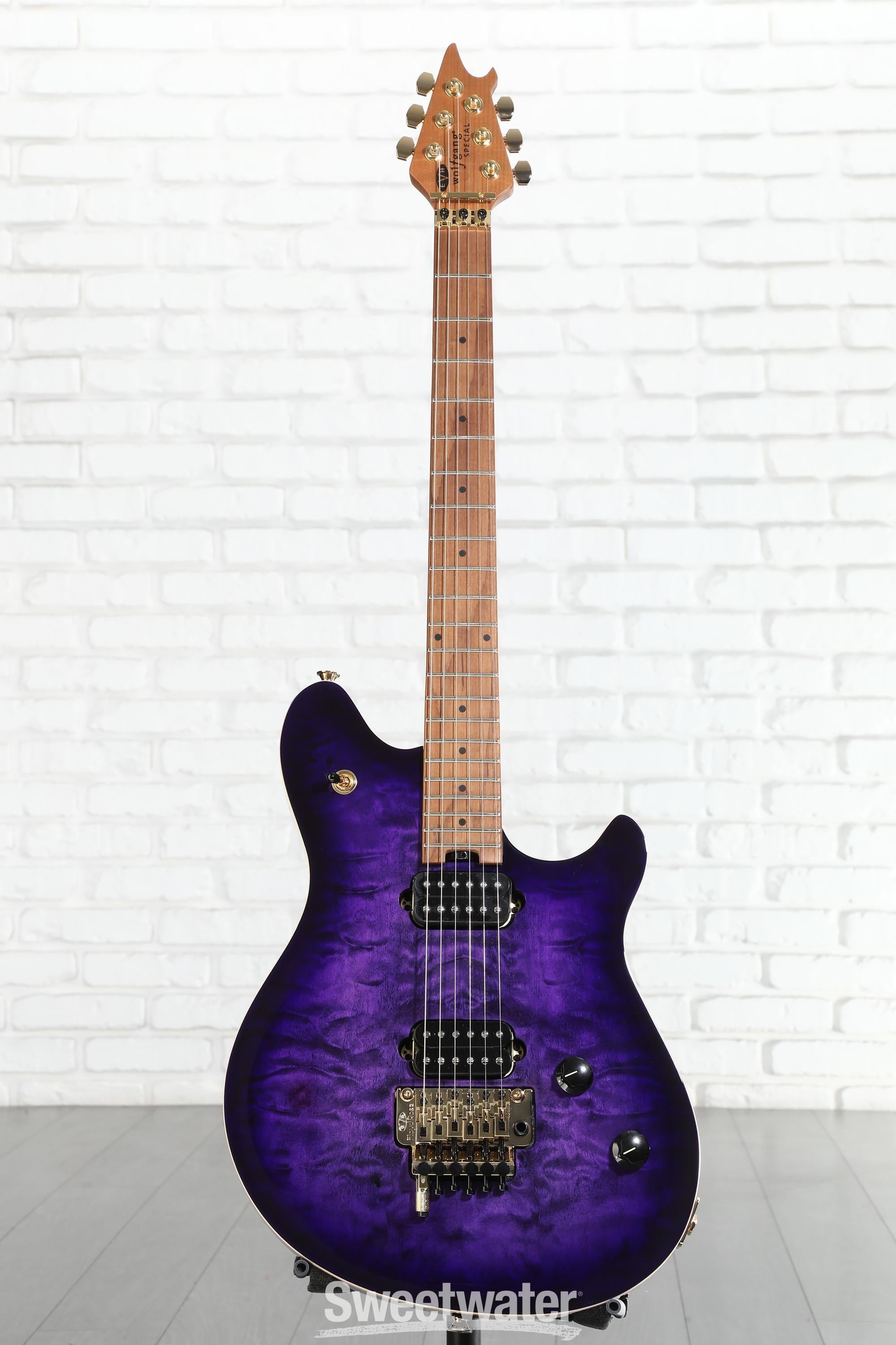 EVH Wolfgang Special QM Electric Guitar - Purple Burst | Sweetwater