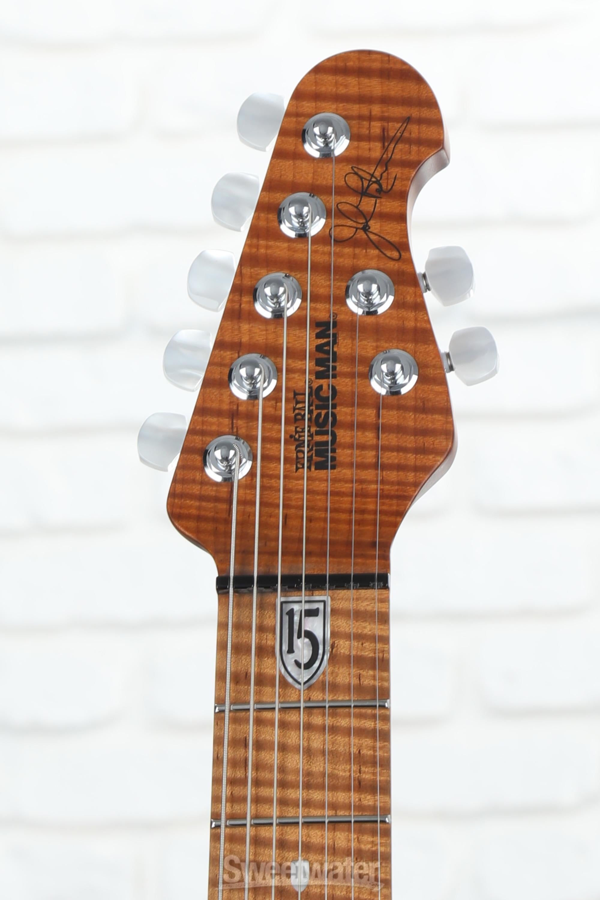 Ernie Ball Music Man JP15 7 Electric Guitar - Cerulean Paradise