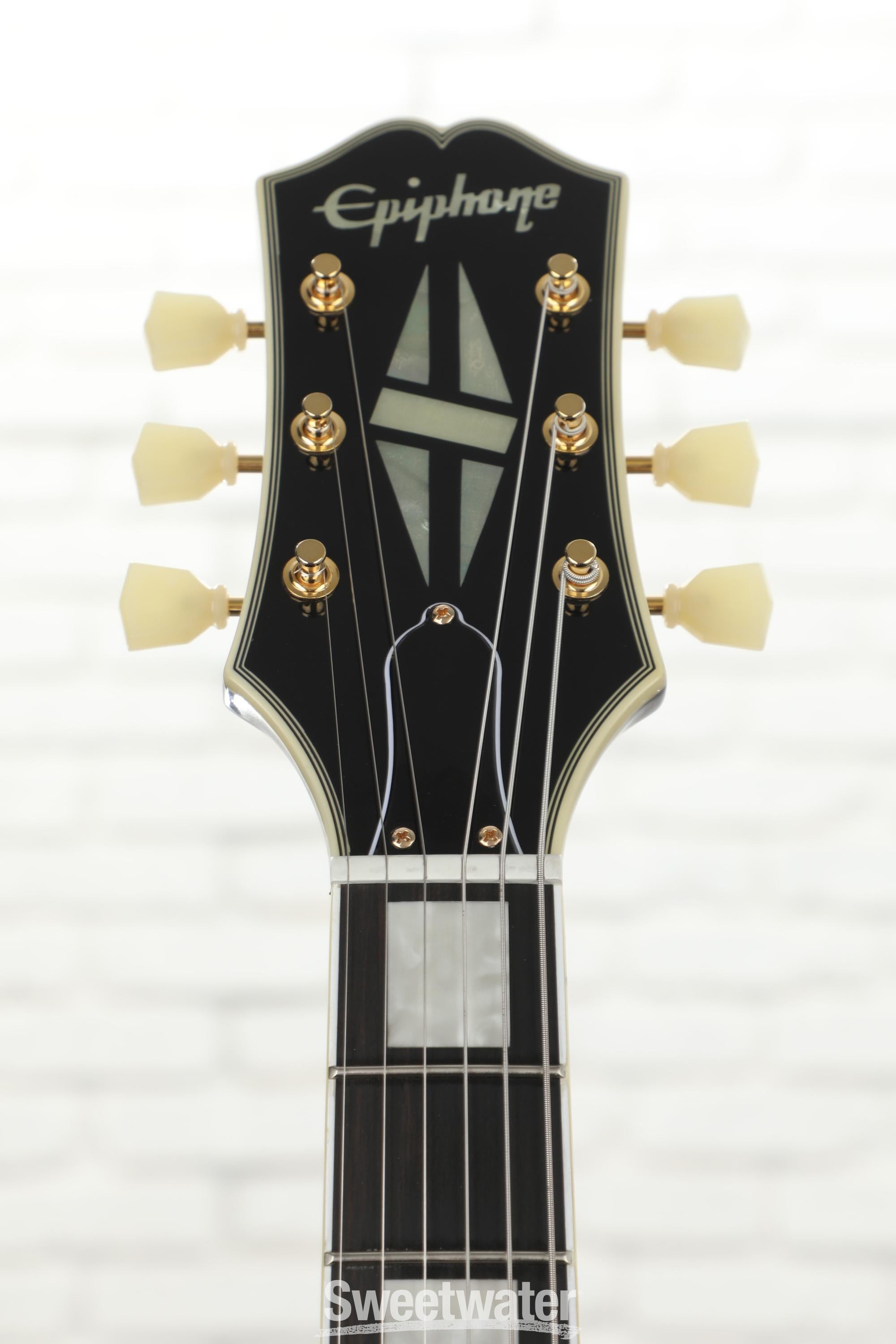 Epiphone SG Custom Left-handed Electric Guitar - Ebony | Sweetwater