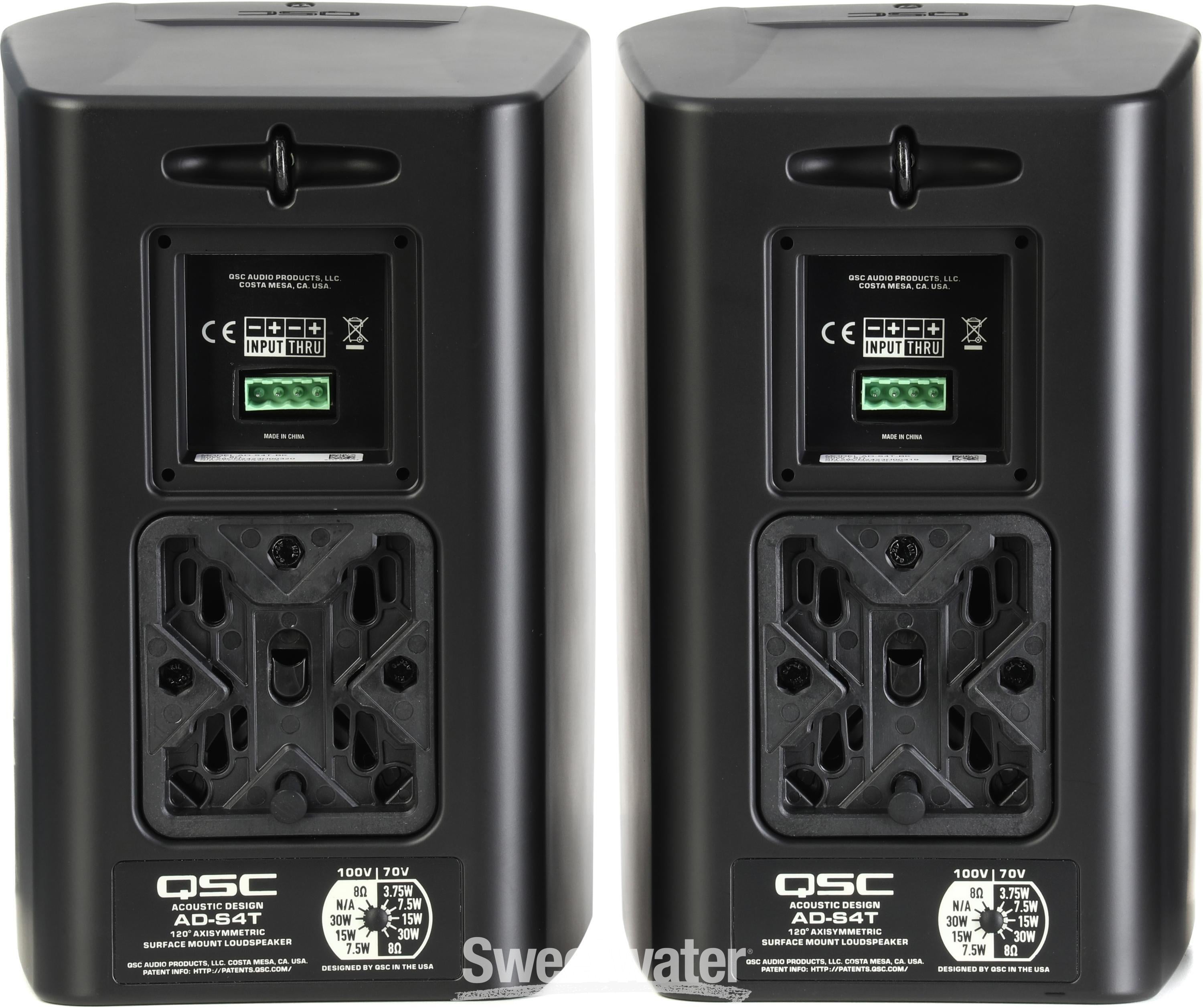 QSC AcousticDesign AD-S4T 4.5-inch Surface-mount Loudspeakers