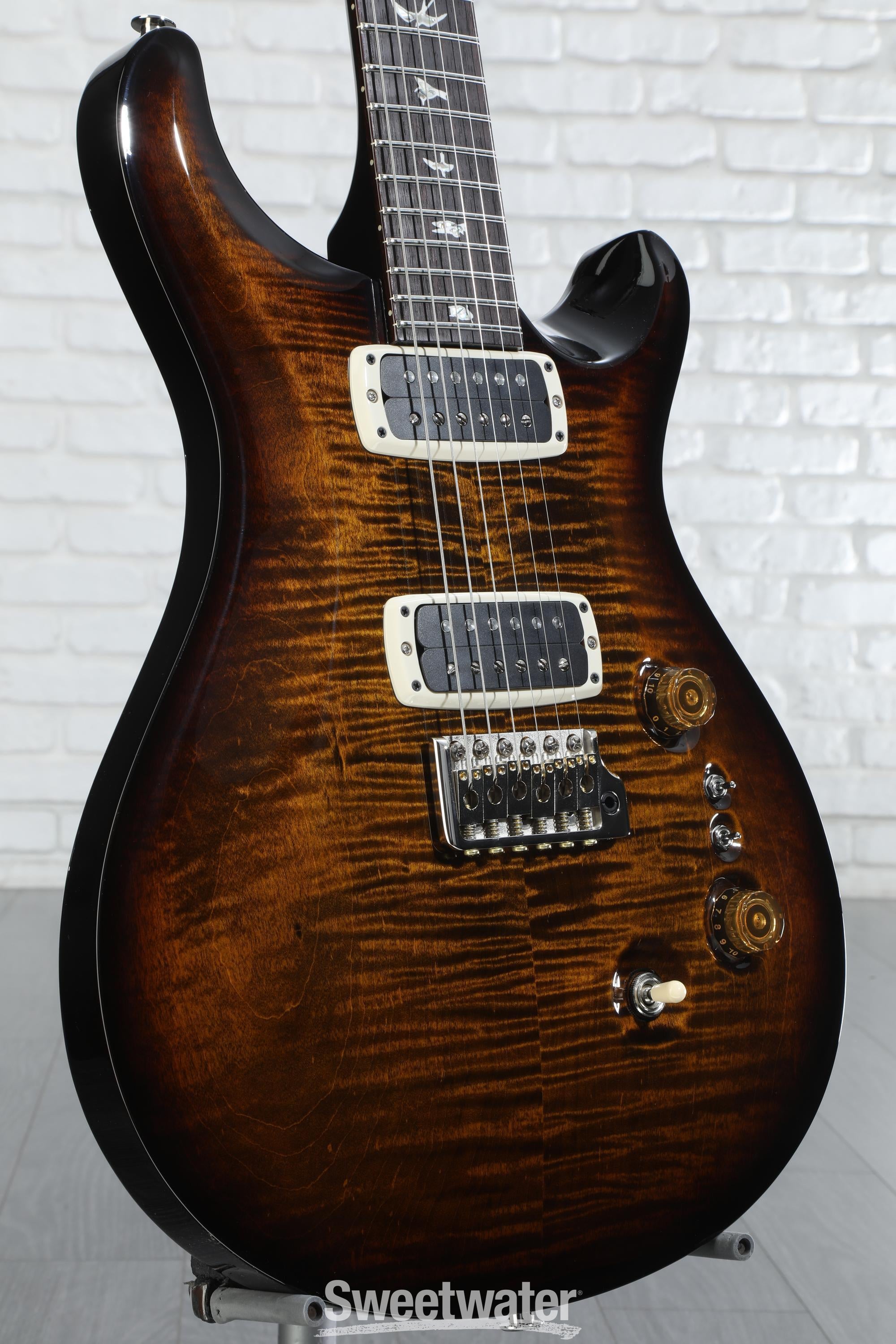 Photo of PRS Custom 24-08 Electric Guitar - Black Gold Wraparound Burst/Dark McCarty Tobacco