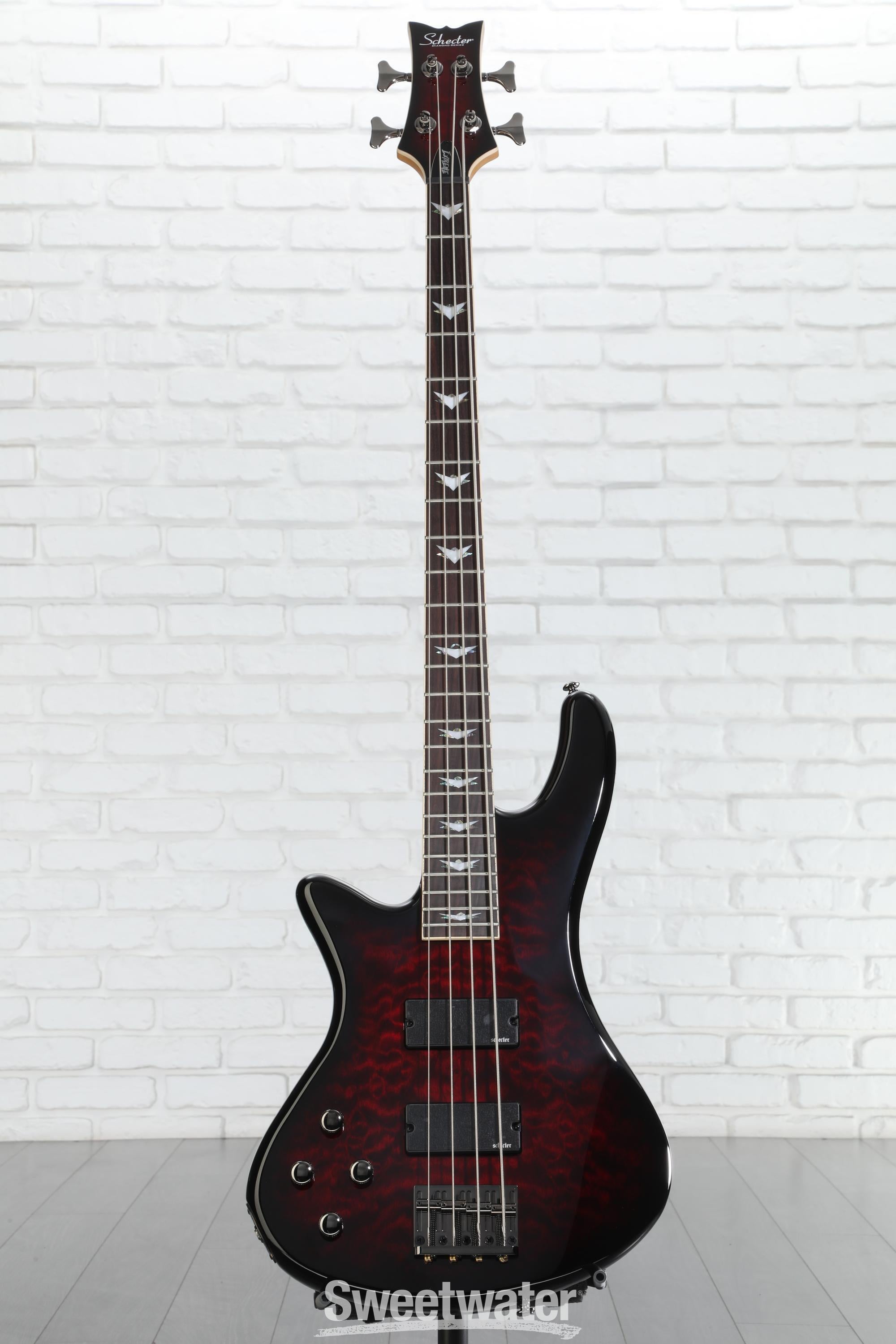 Schecter Stiletto Extreme 4 LH Left-handed Bass Guitar - Black