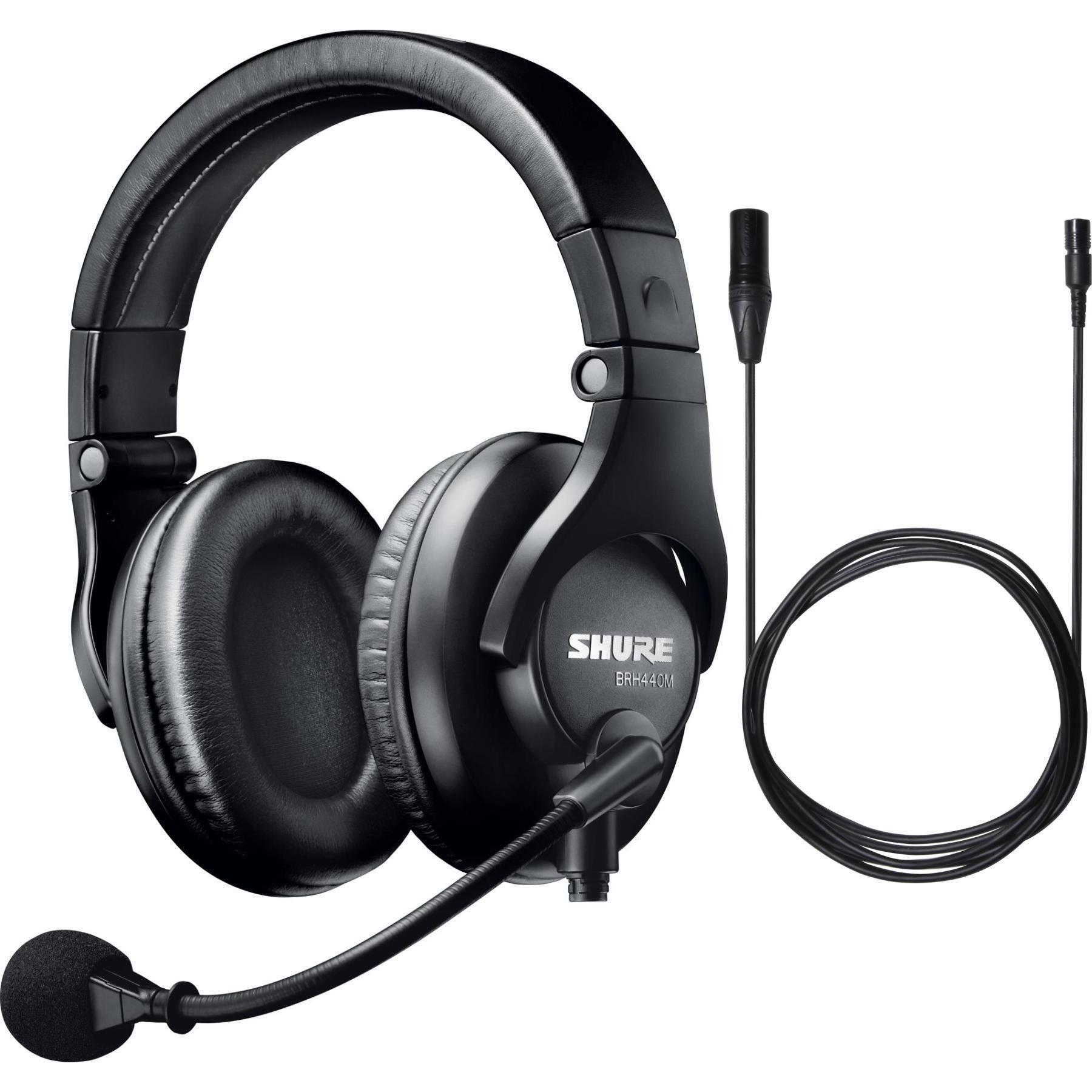 Shure BRH440M-LC Dual-Sided Broadcast Headset with 5-Pin XLR