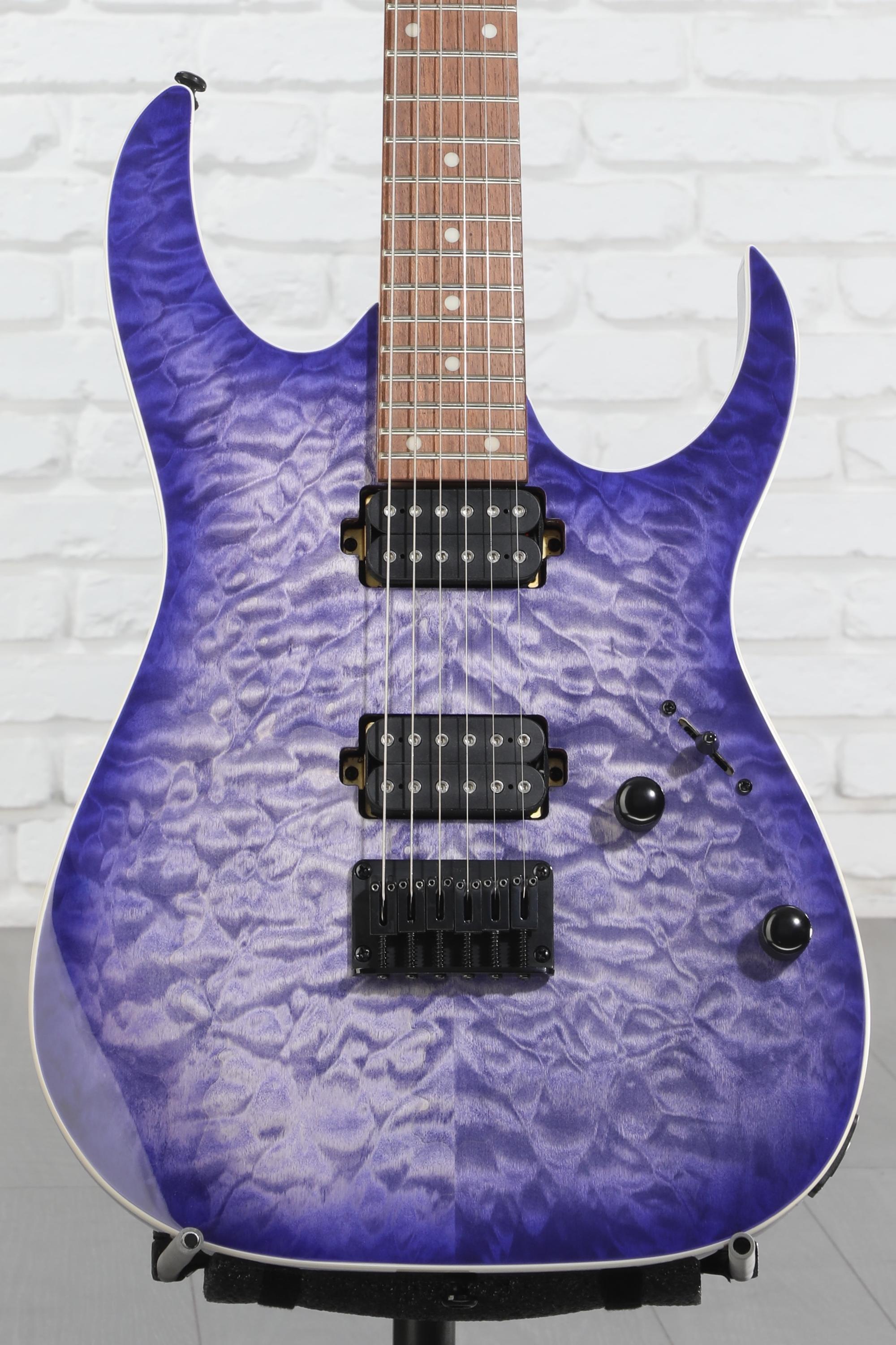 Ibanez RG421QM Electric Guitar - Cerulean Blue Burst | Sweetwater