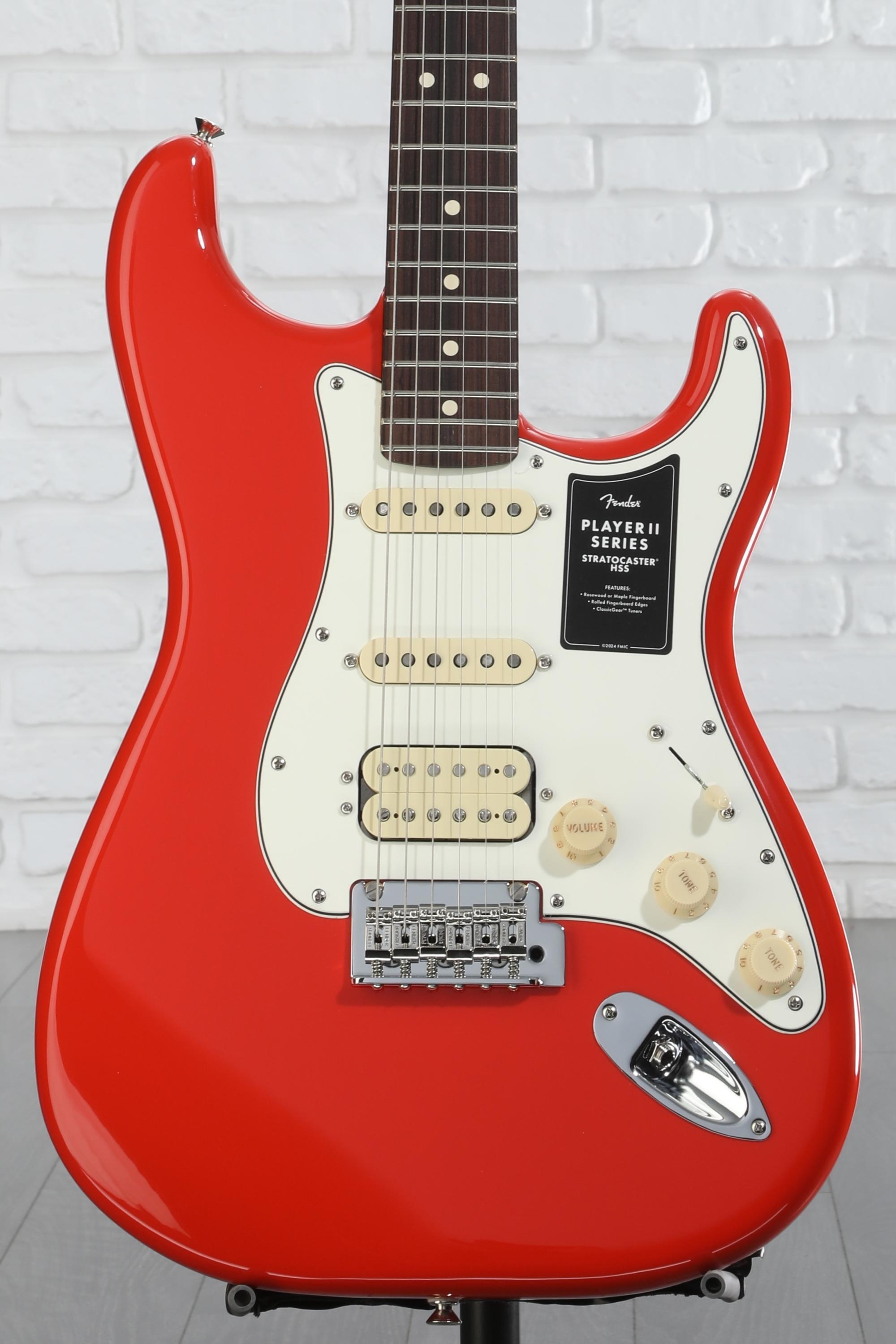 Fender Player II Stratocaster HSS Electric Guitar - Coral
